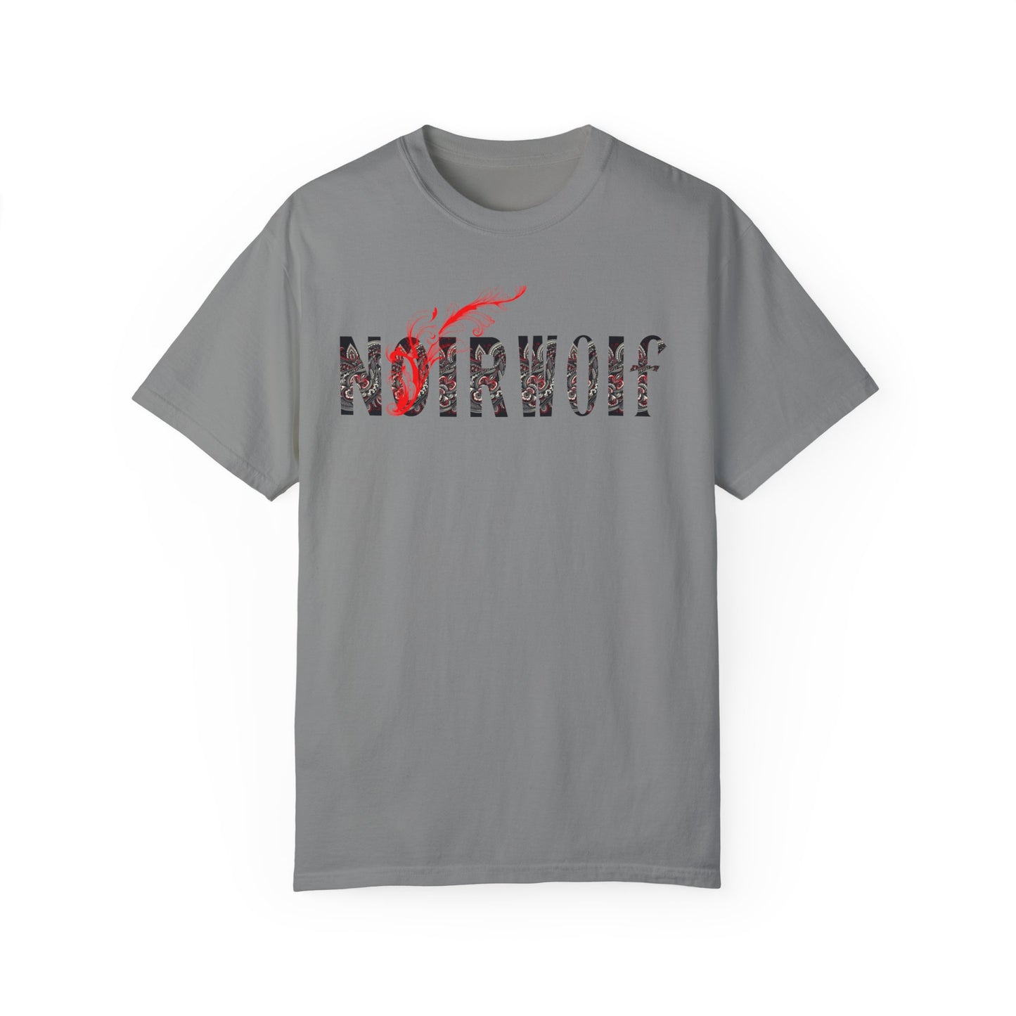 Unisex Garment-Dyed T-shirt De Opulence by Noir Wolf Granite