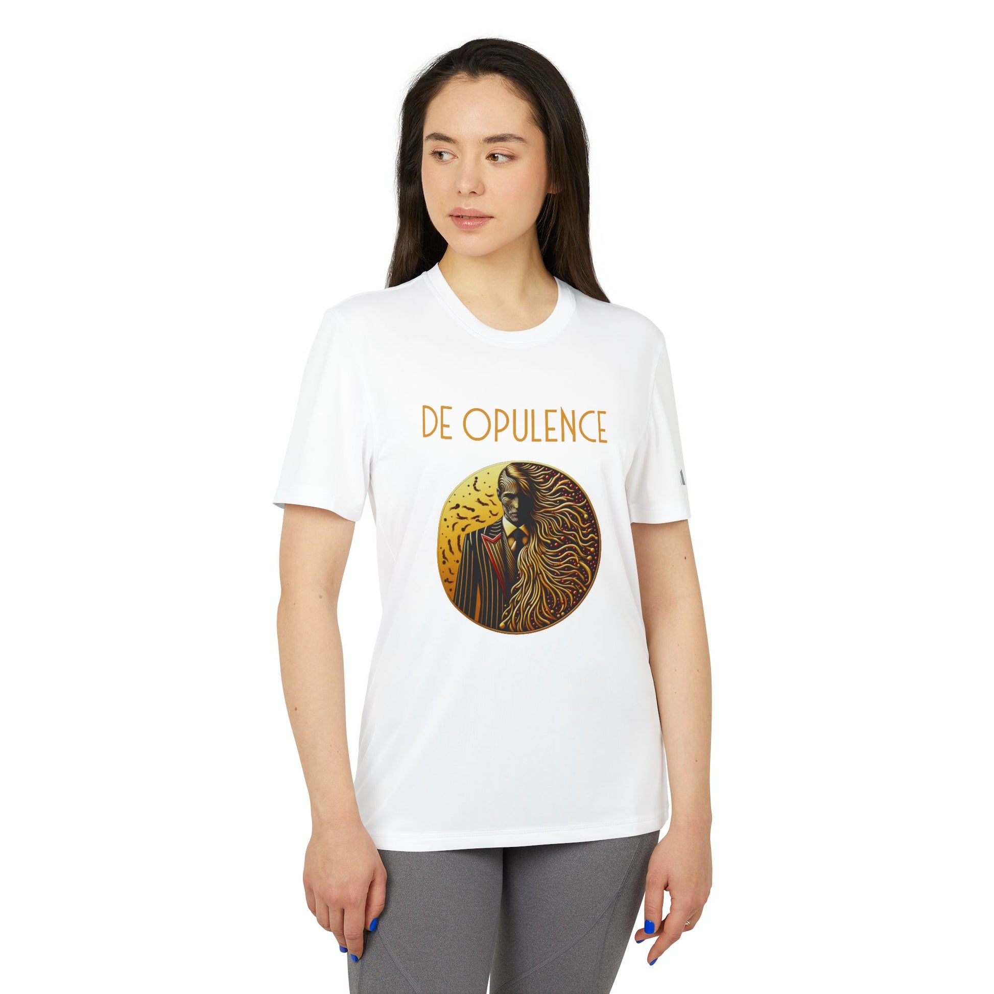 adidas Unisex Sport T-shirt De Opulence by Noir Wolf the style of grace