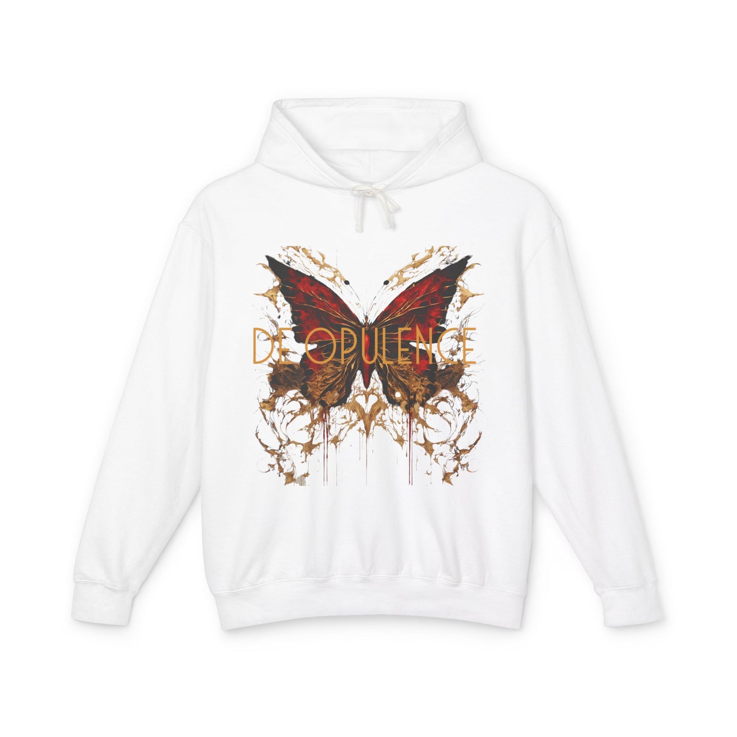Unisex Lightweight Hooded Sweatshirt - 'Opulence & Freedom' Design