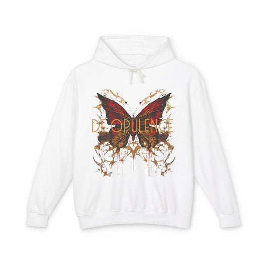Unisex Lightweight Hooded Sweatshirt - 'Opulence & Freedom' Design