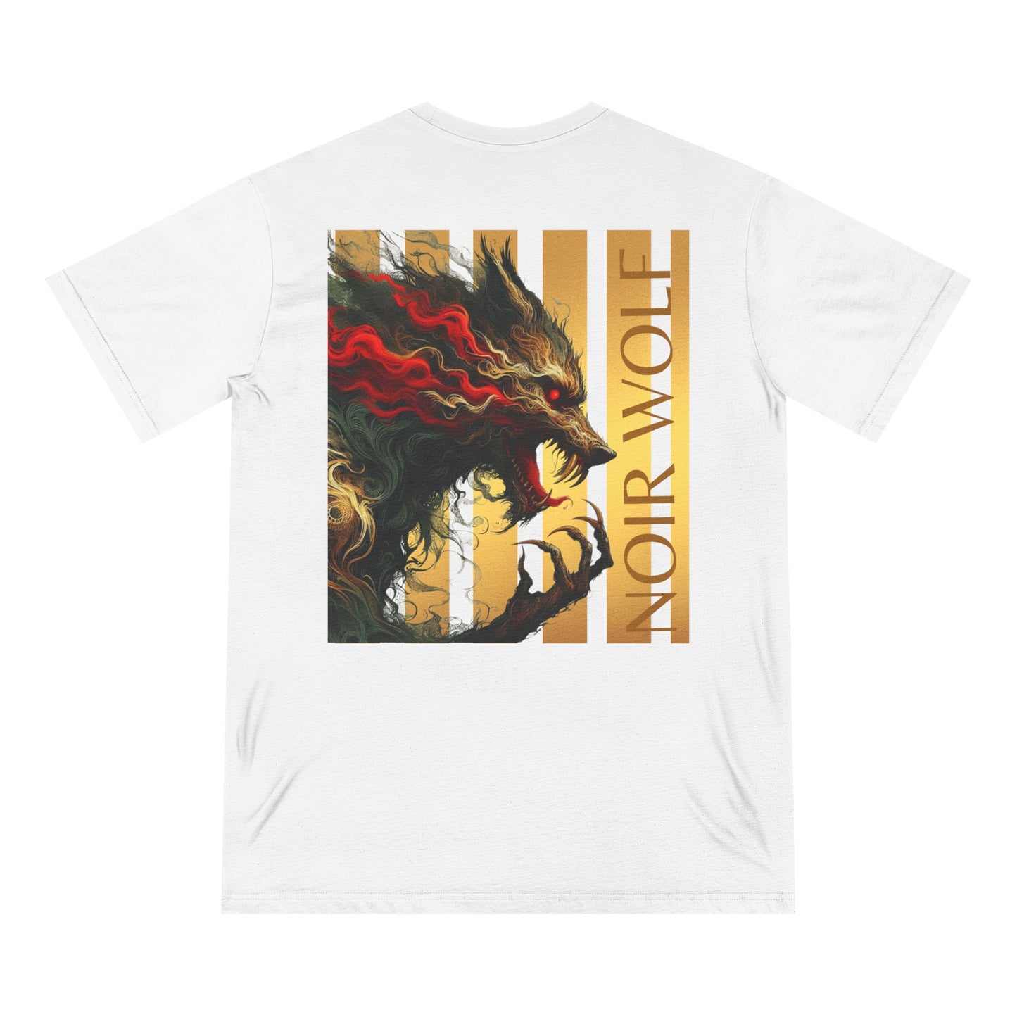 Organic Butterfly & Wolf Graphic Tee – Nature-Inspired Art