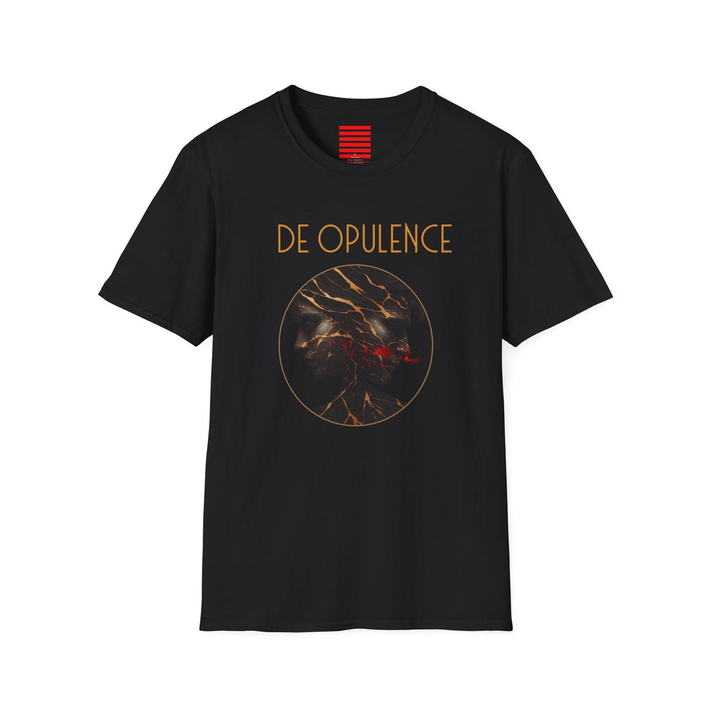 Unisex Softstyle T-Shirt - 'De Opulence & Noir Wolf' Graphic Tee for Nature Lovers