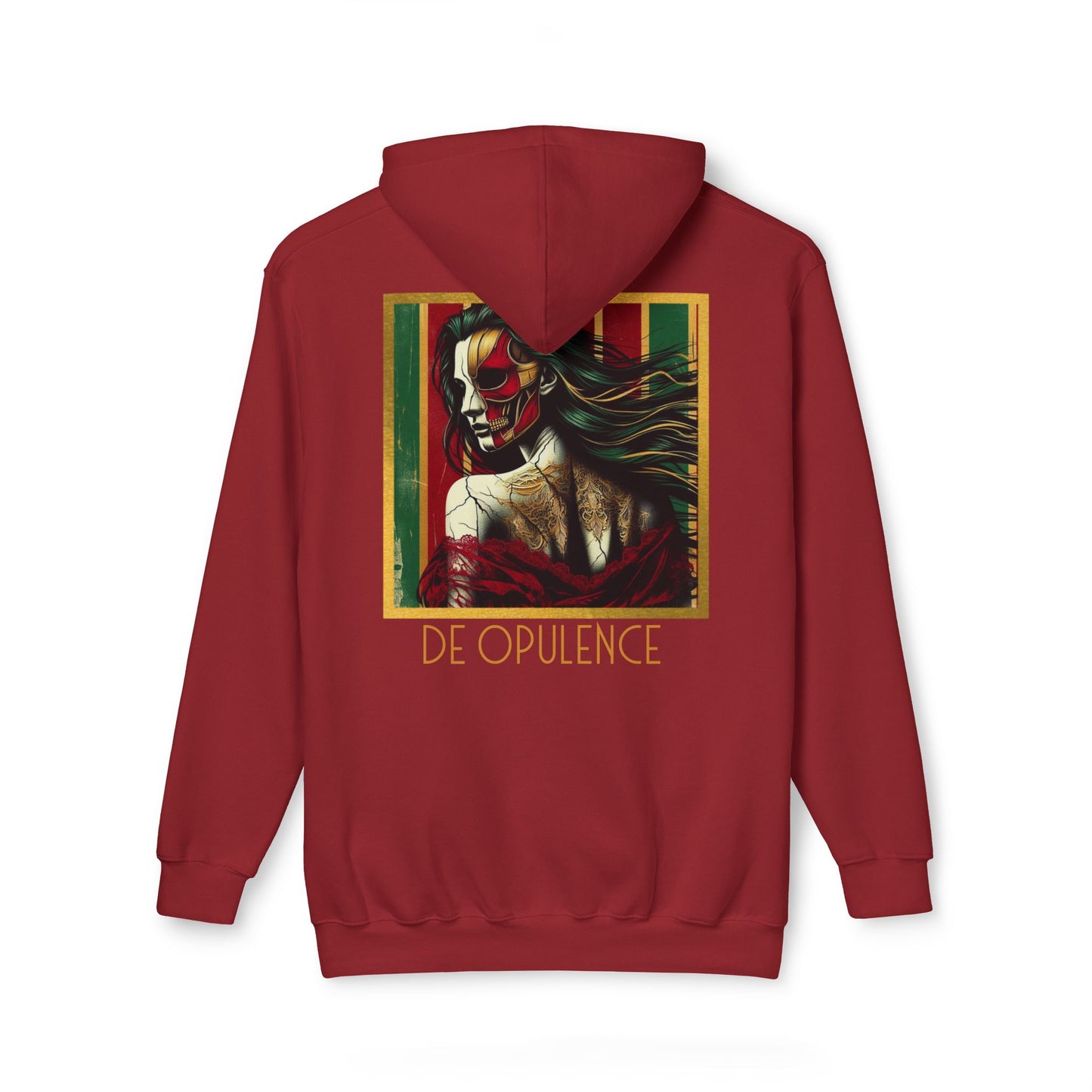 Vibrant Unisex Hooded Sweatshirt - Noir Wolf & De Opulence Designs