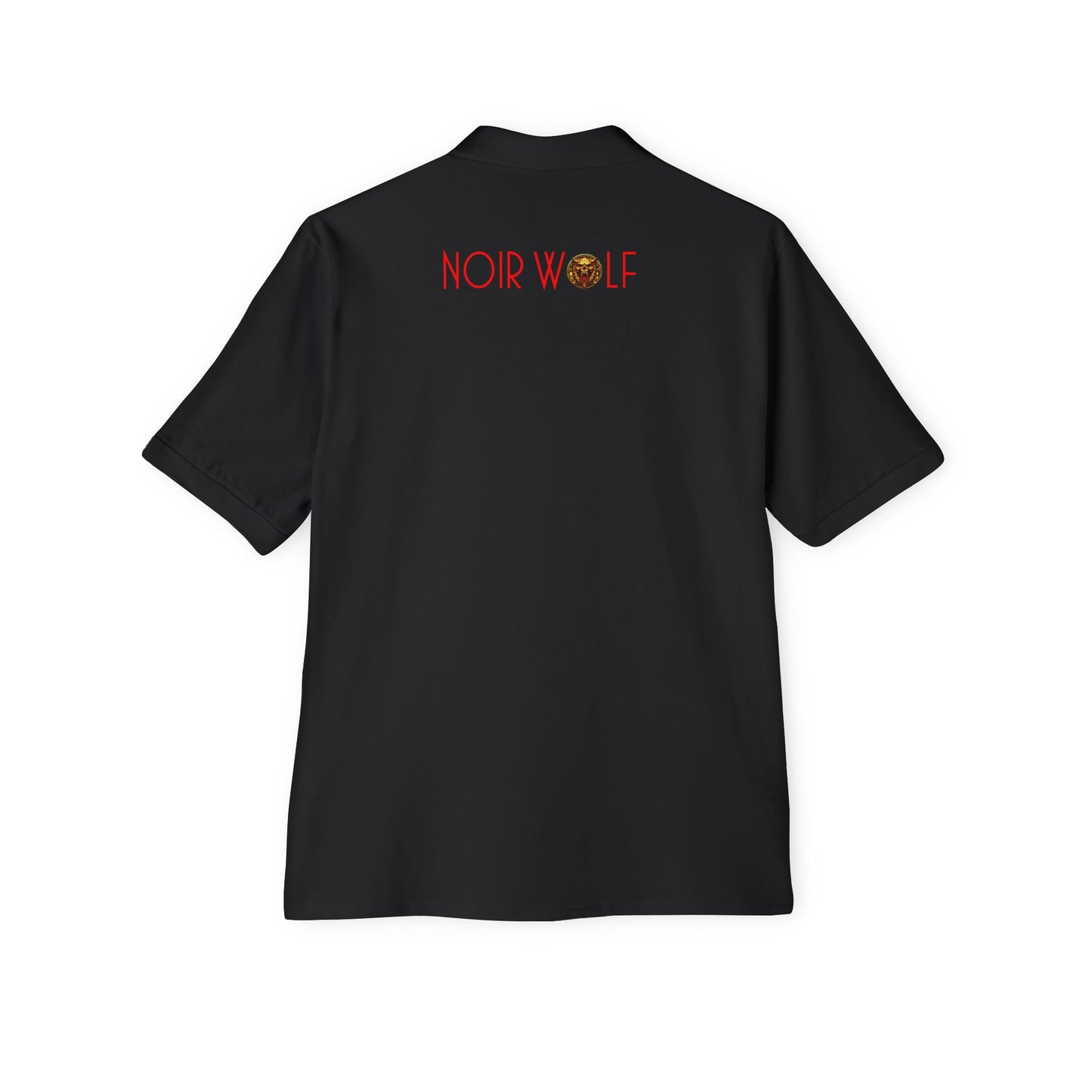 Men's Piqué Polo De Opulence by Noir Wolf the style of grace