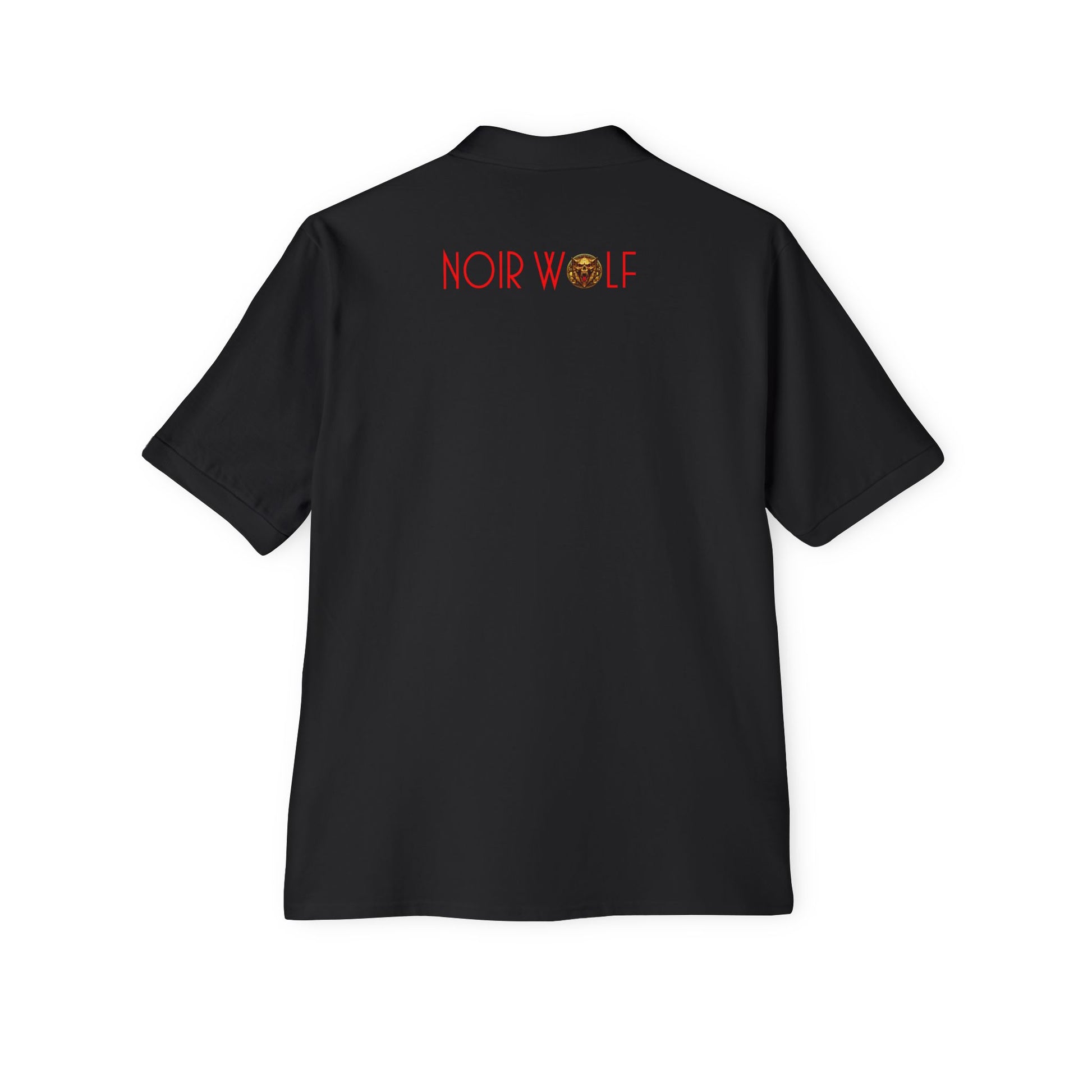 Men's Piqué Polo De Opulence by Noir Wolf the style of grace