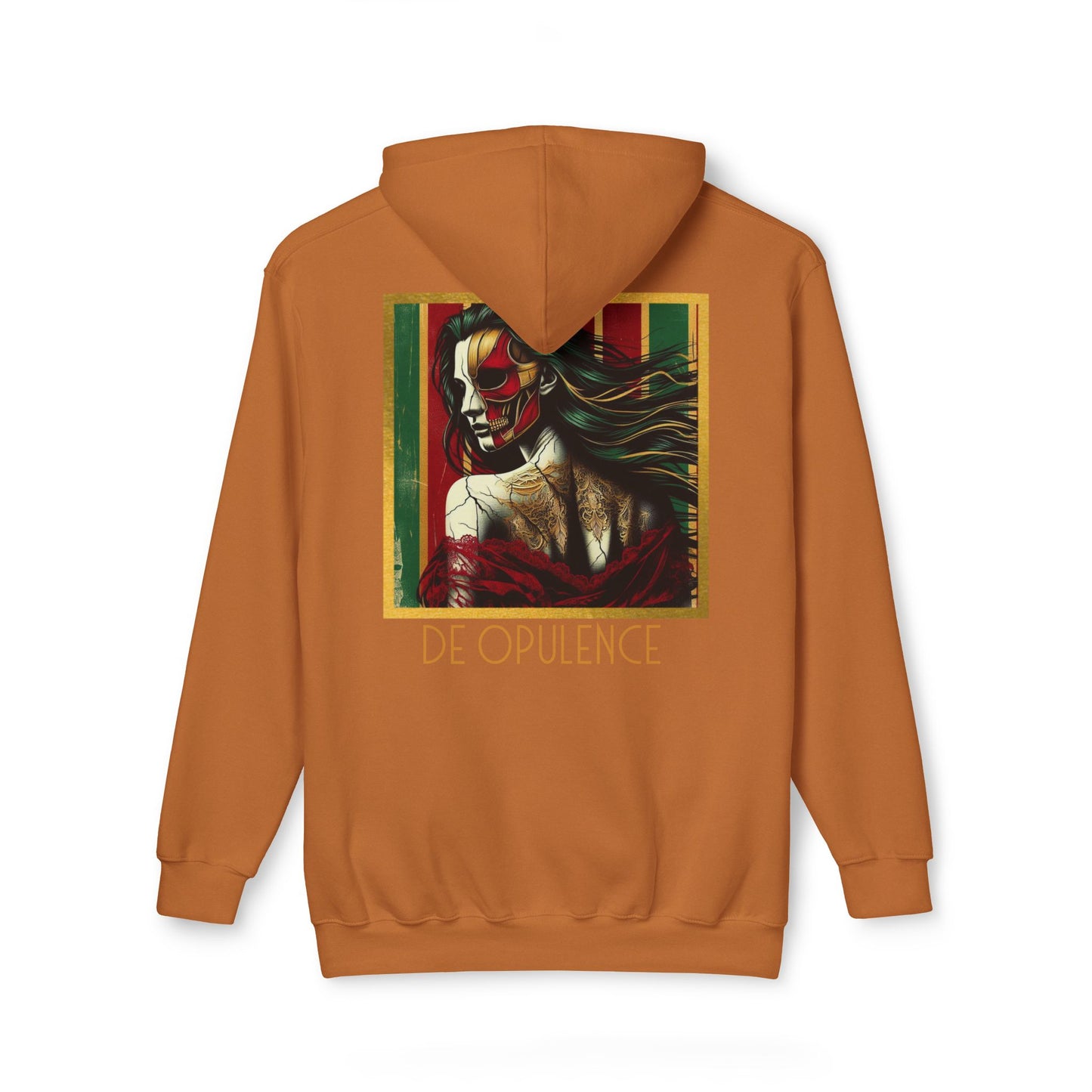 Vibrant Unisex Hooded Sweatshirt - Noir Wolf & De Opulence Designs
