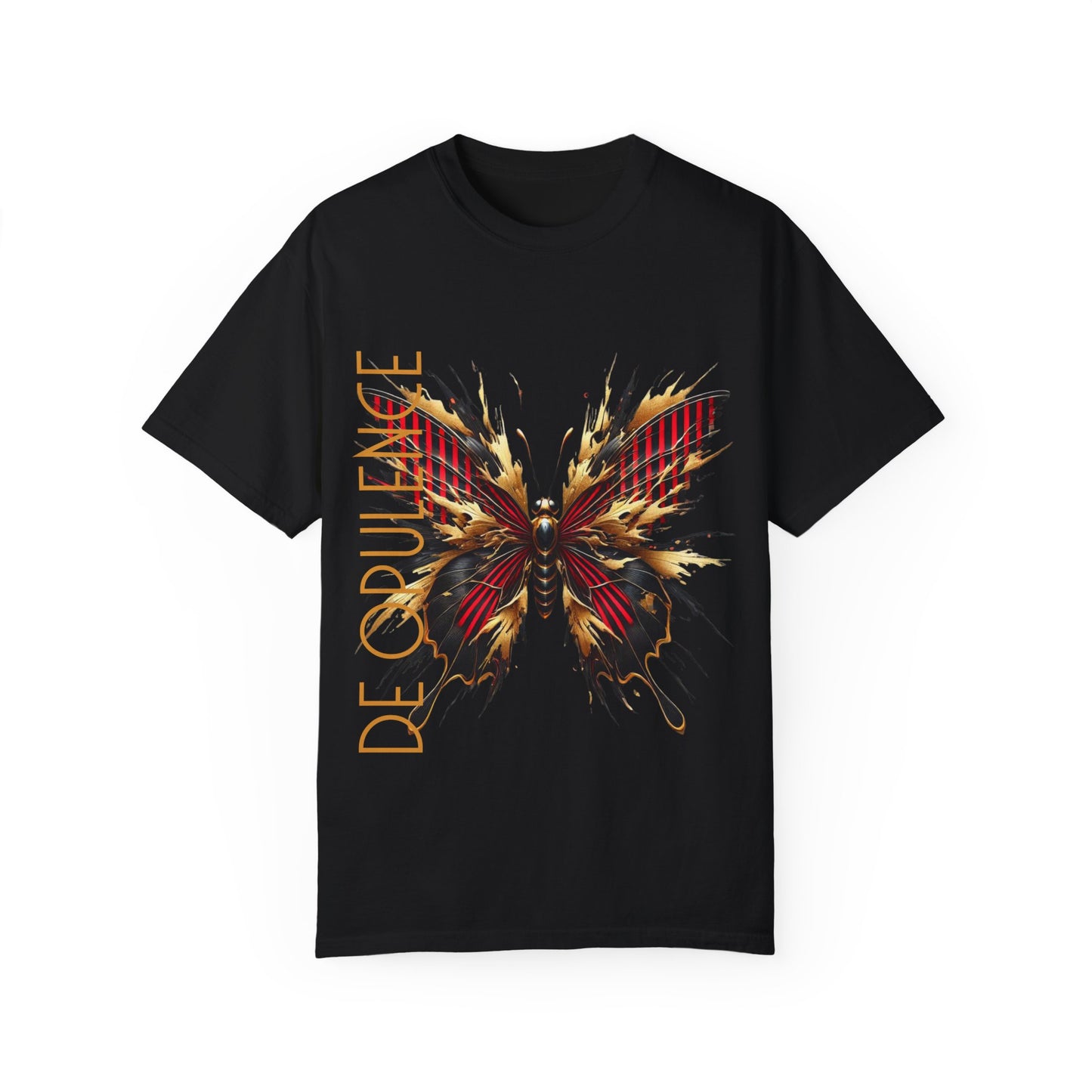 Unisex Garment-Dyed T-shirt NOIR WOLF De Opulence