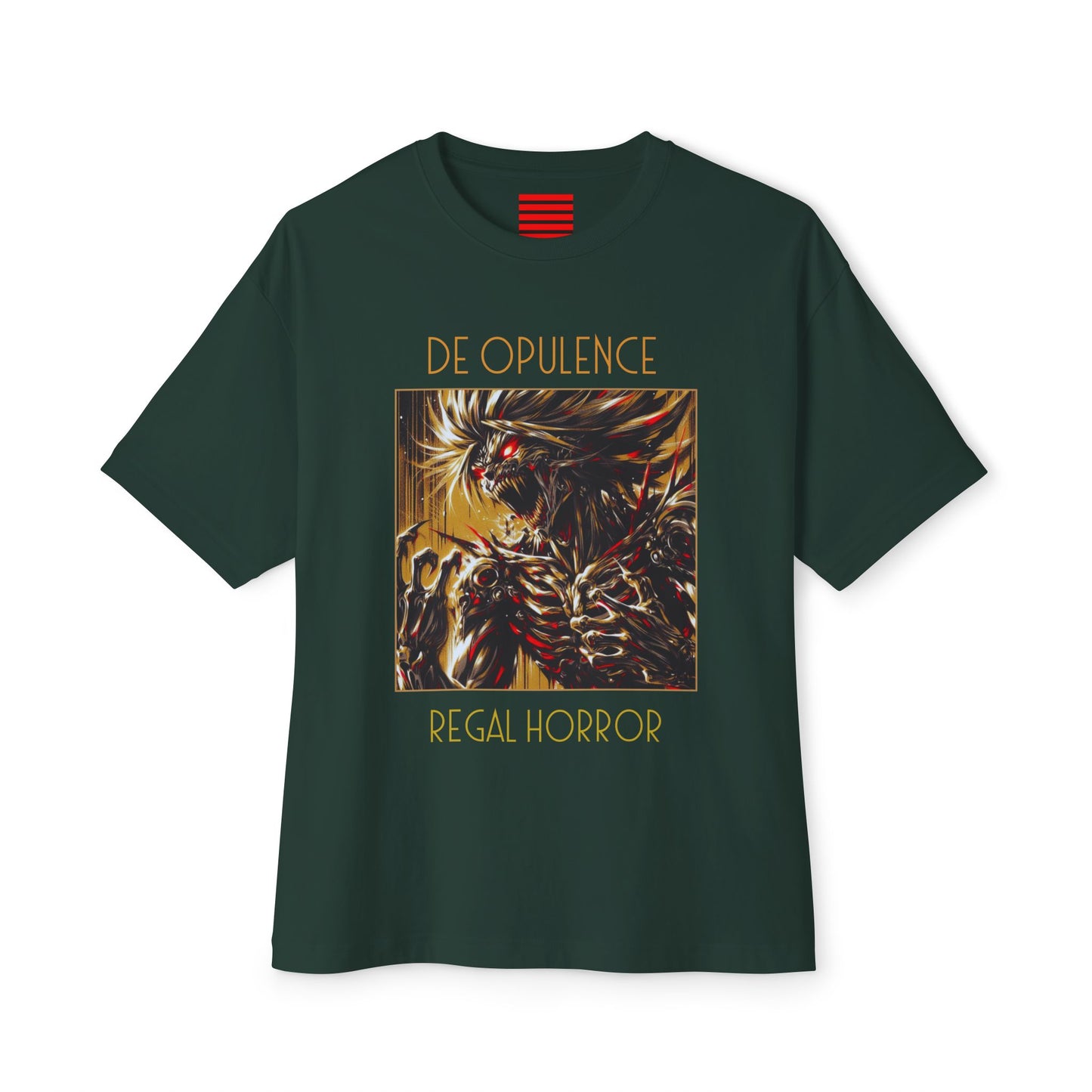 Unisex Oversized Boxy Tee De Opulence by Noir Wolf the style of grace Forest