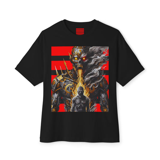Unisex Oversized Boxy Tee De Opulence by Noir Wolf the style of grace Black
