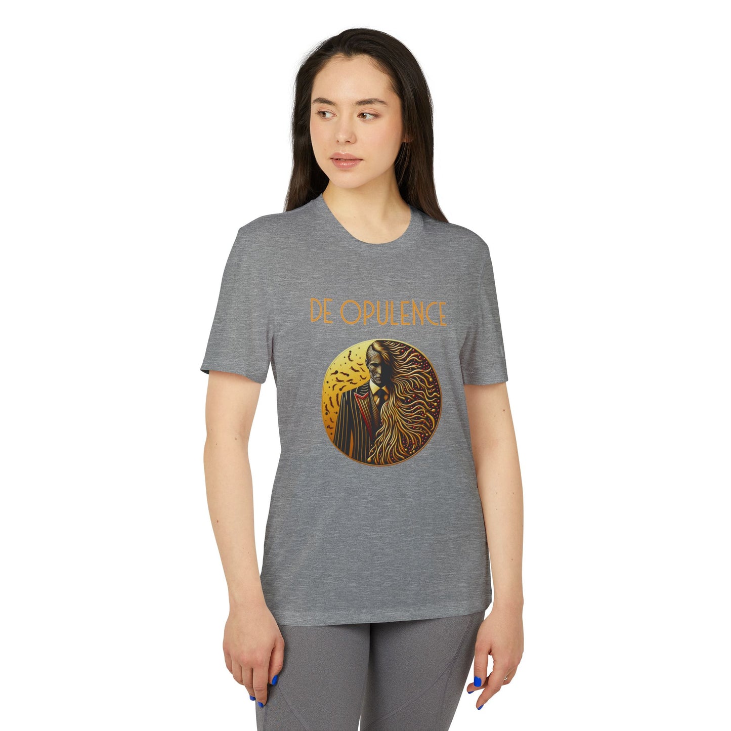 adidas Unisex Sport T-shirt De Opulence by Noir Wolf the style of grace