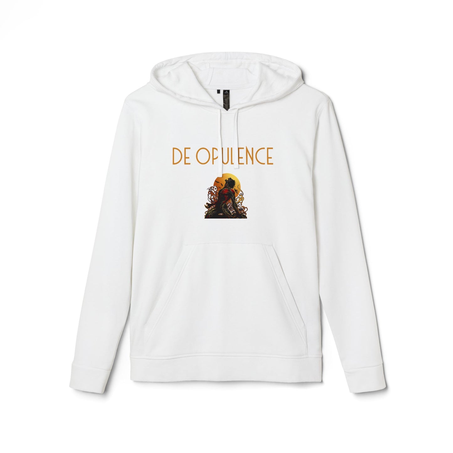 adidas Unisex Fleece Hoodie De Opulence by Noir Wolf White