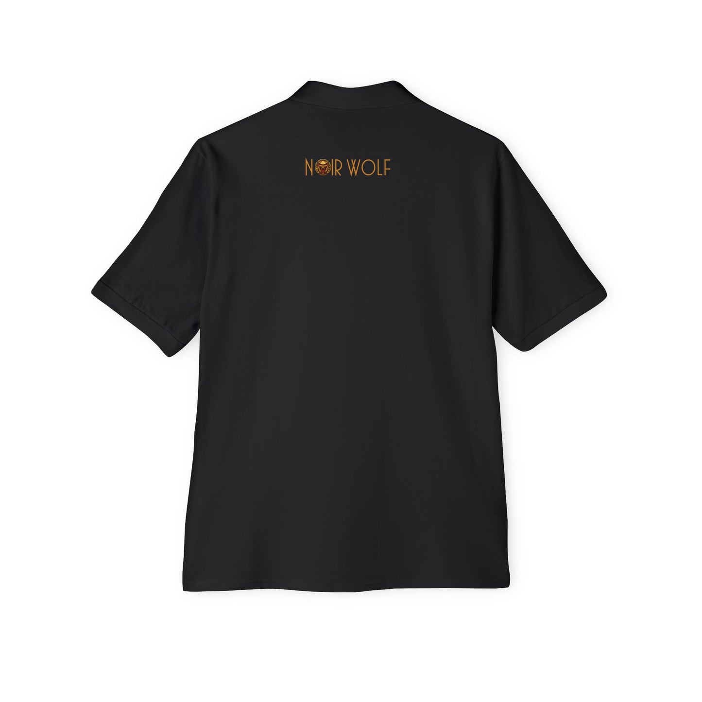 Men's Piqué Polo De Opulence by Noir Wolf the style of grace