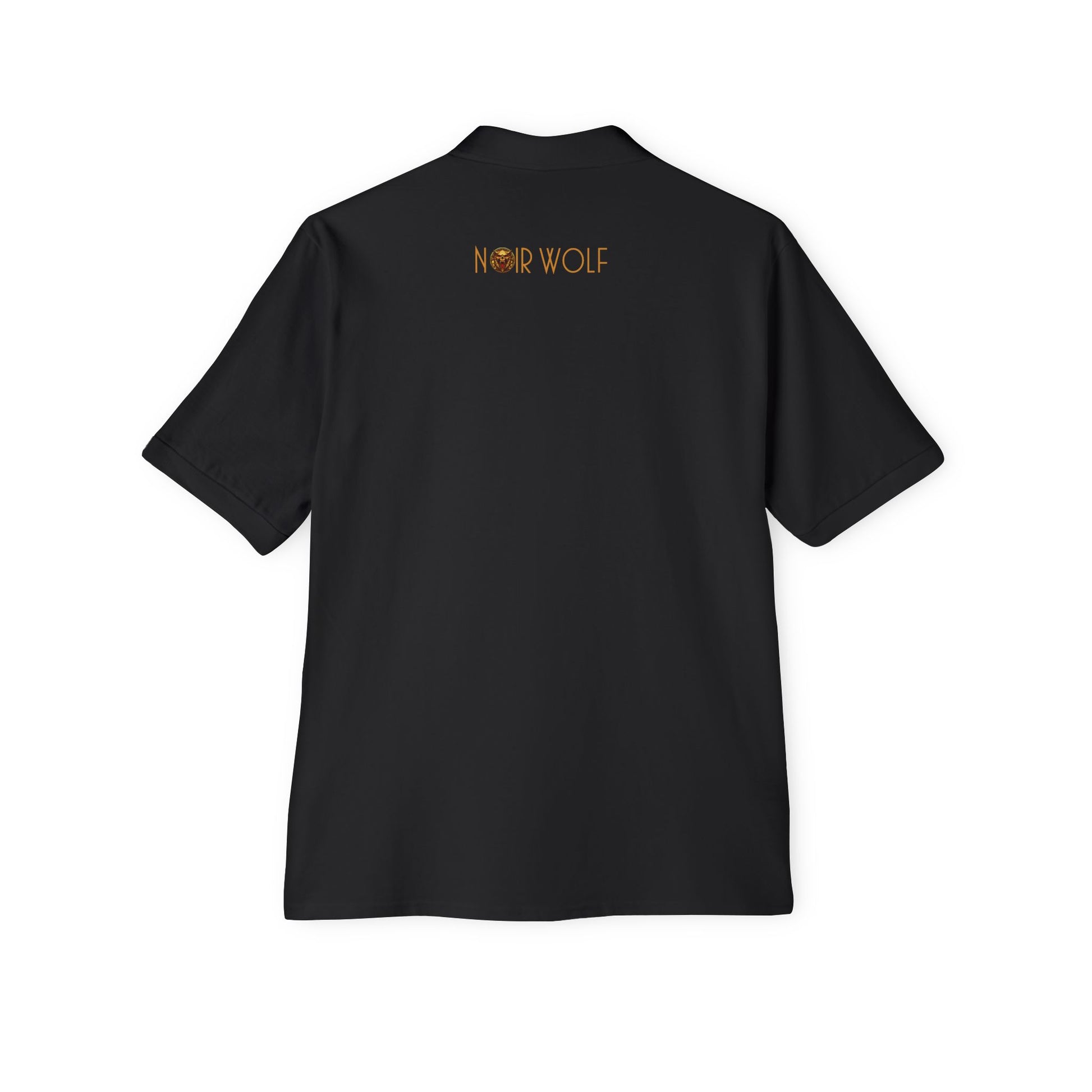 Men's Piqué Polo De Opulence by Noir Wolf the style of grace