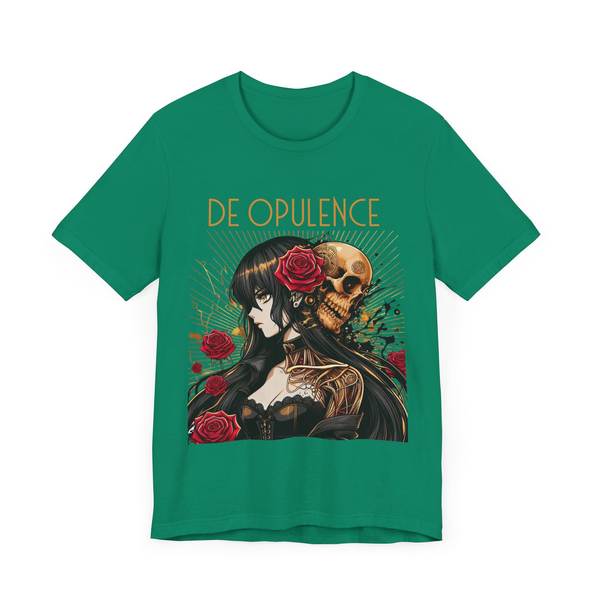 Unisex Jersey Short Sleeve Tee De Opulence by Noir Wolf