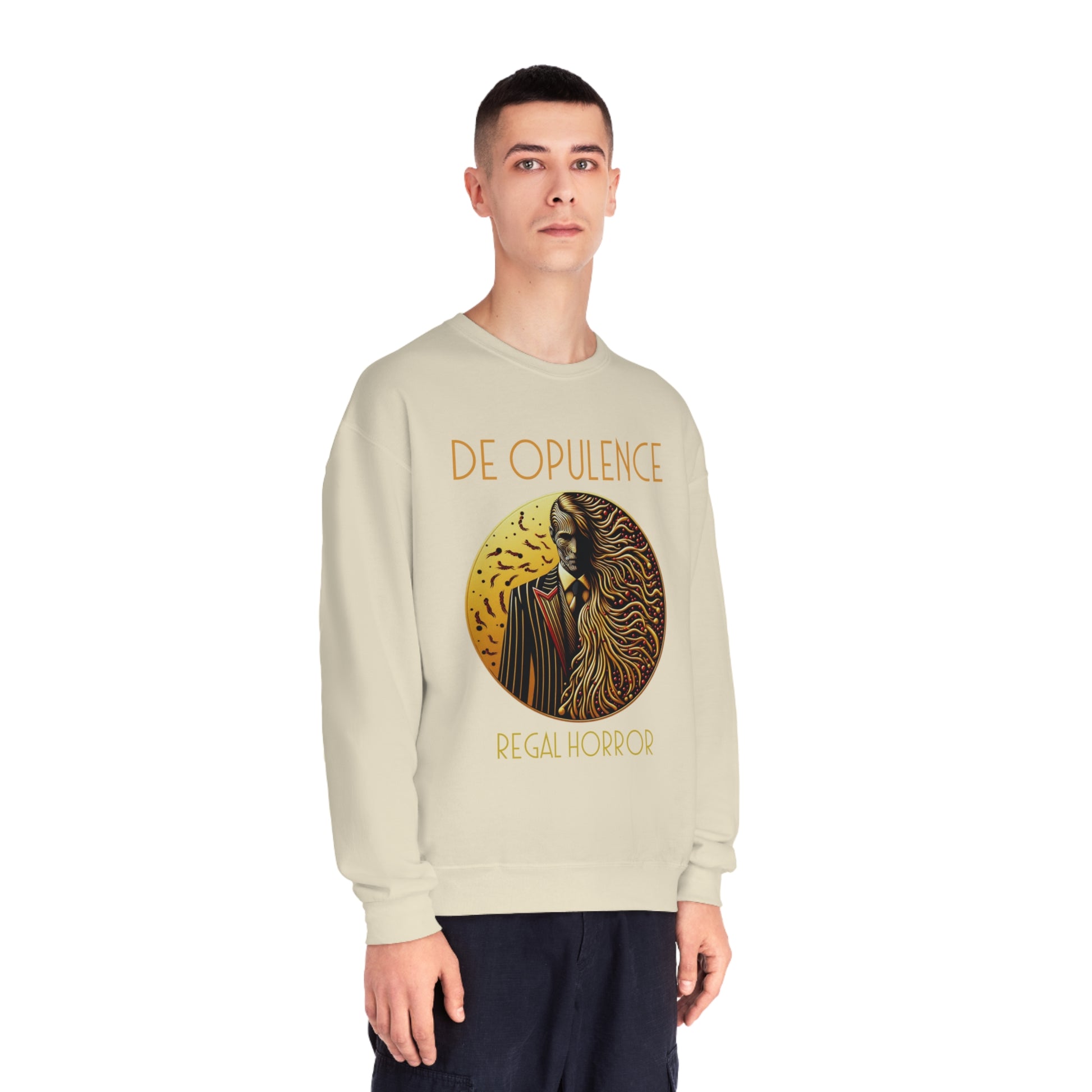 Unisex NuBlend® Crewneck Sweatshirt De Opulence by Noir Wolf the style of grace