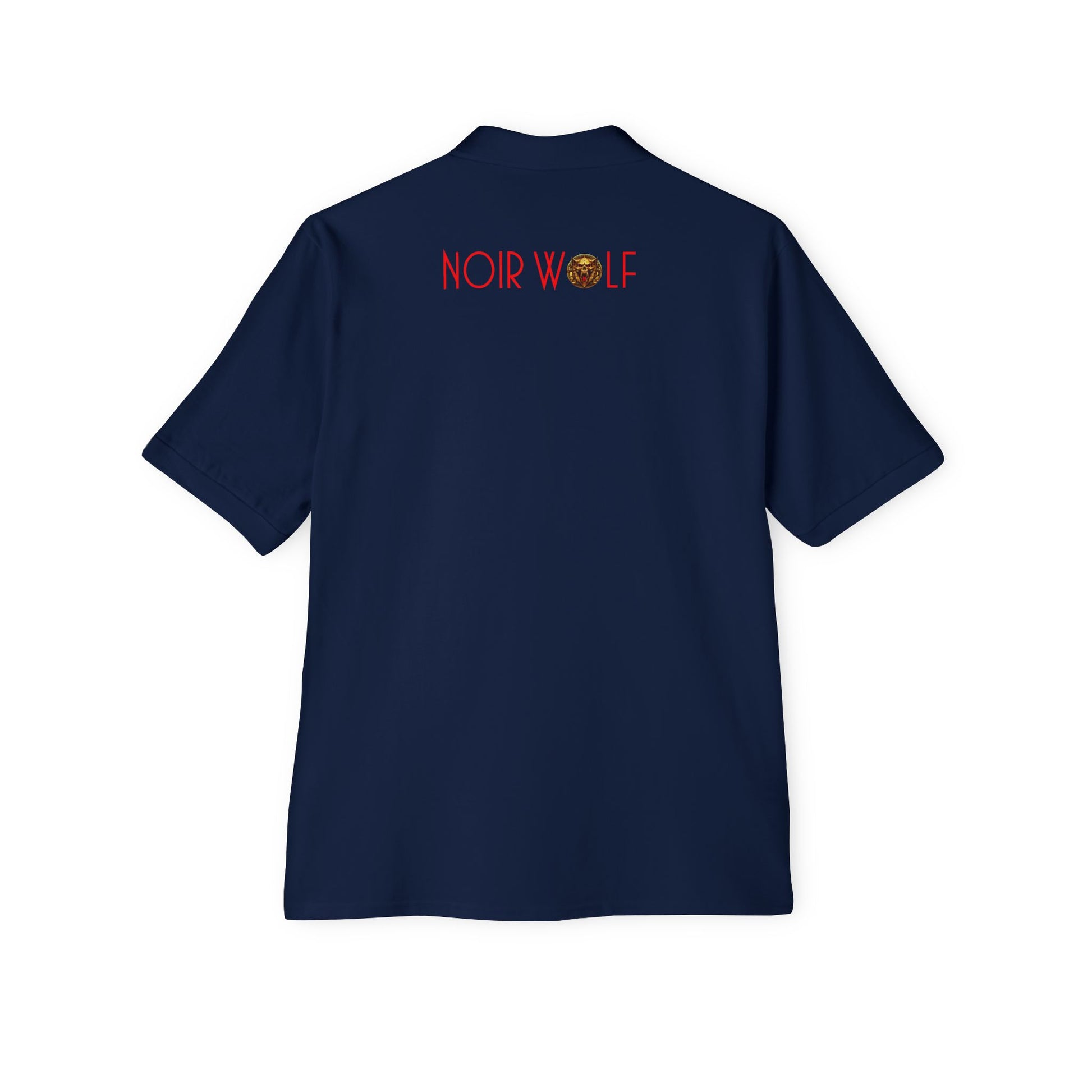 Men's Piqué Polo De Opulence by Noir Wolf the style of grace