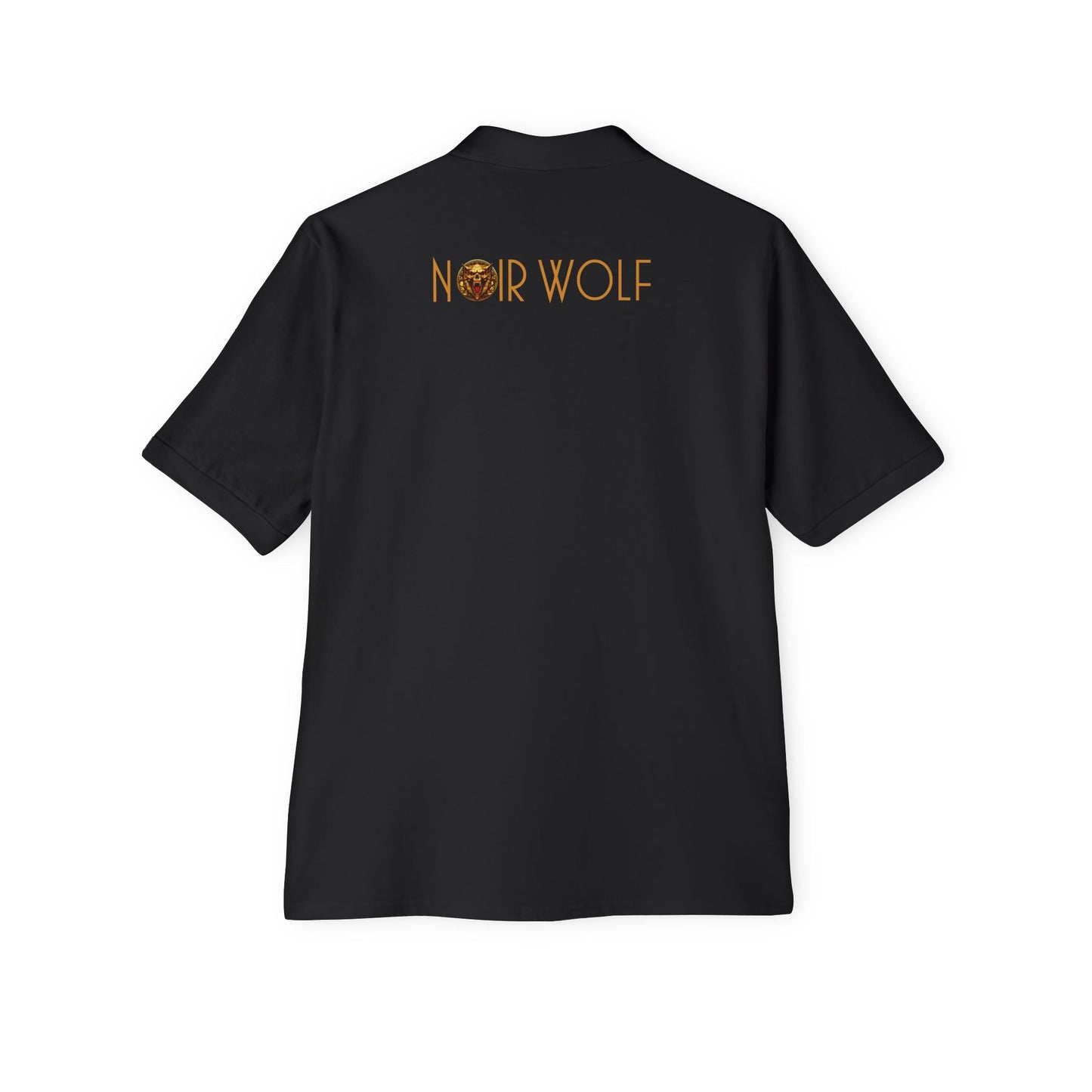 Men's Piqué Polo De Opulence by Noir Wolf the style of grace