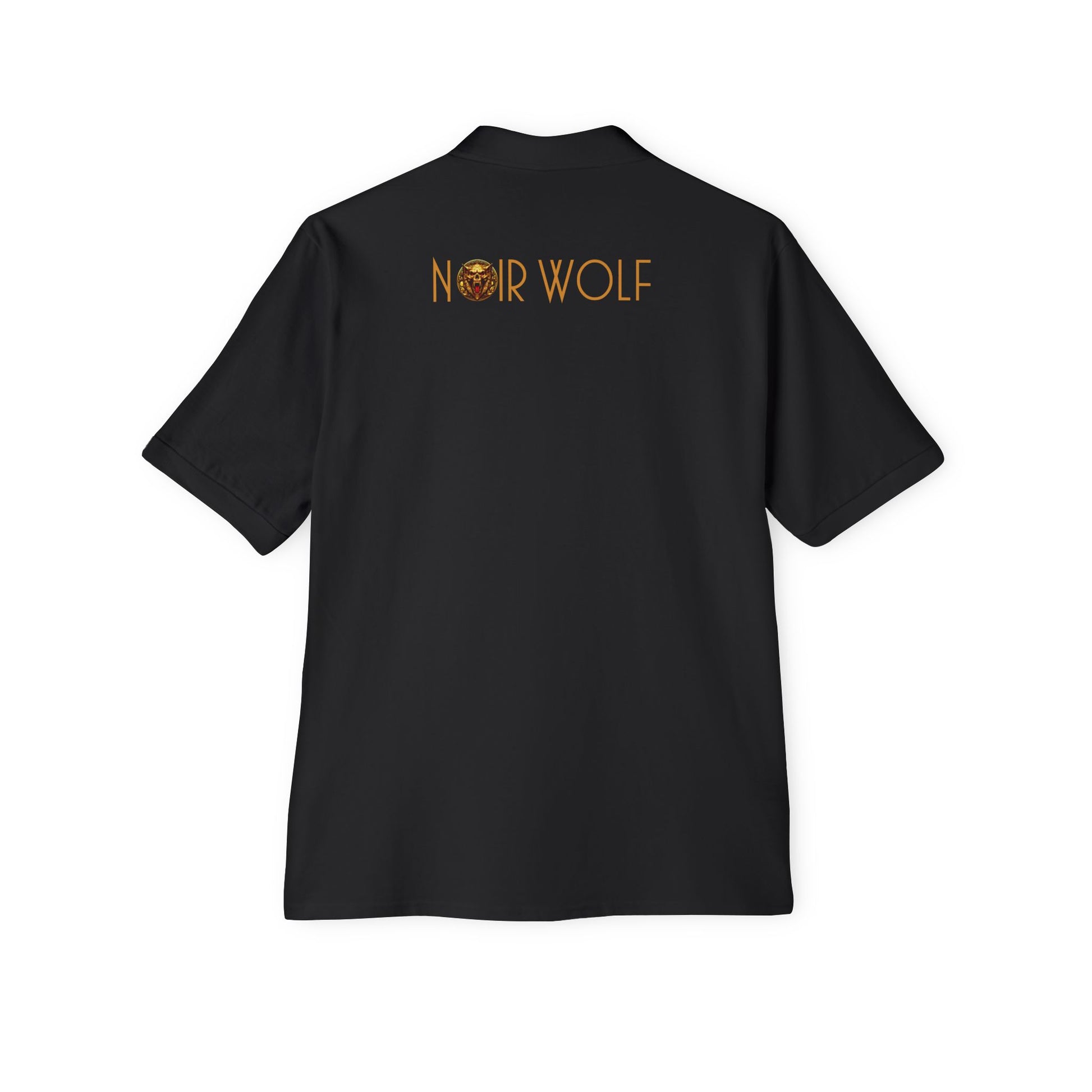 Men's Piqué Polo De Opulence by Noir Wolf the style of grace