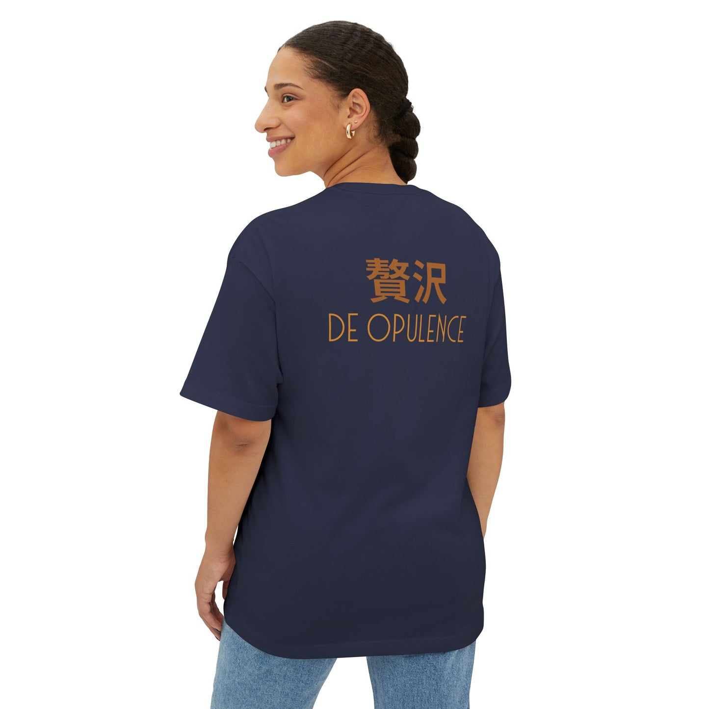 Unisex Oversized Boxy Tee De Opulence By Noir Wolf
