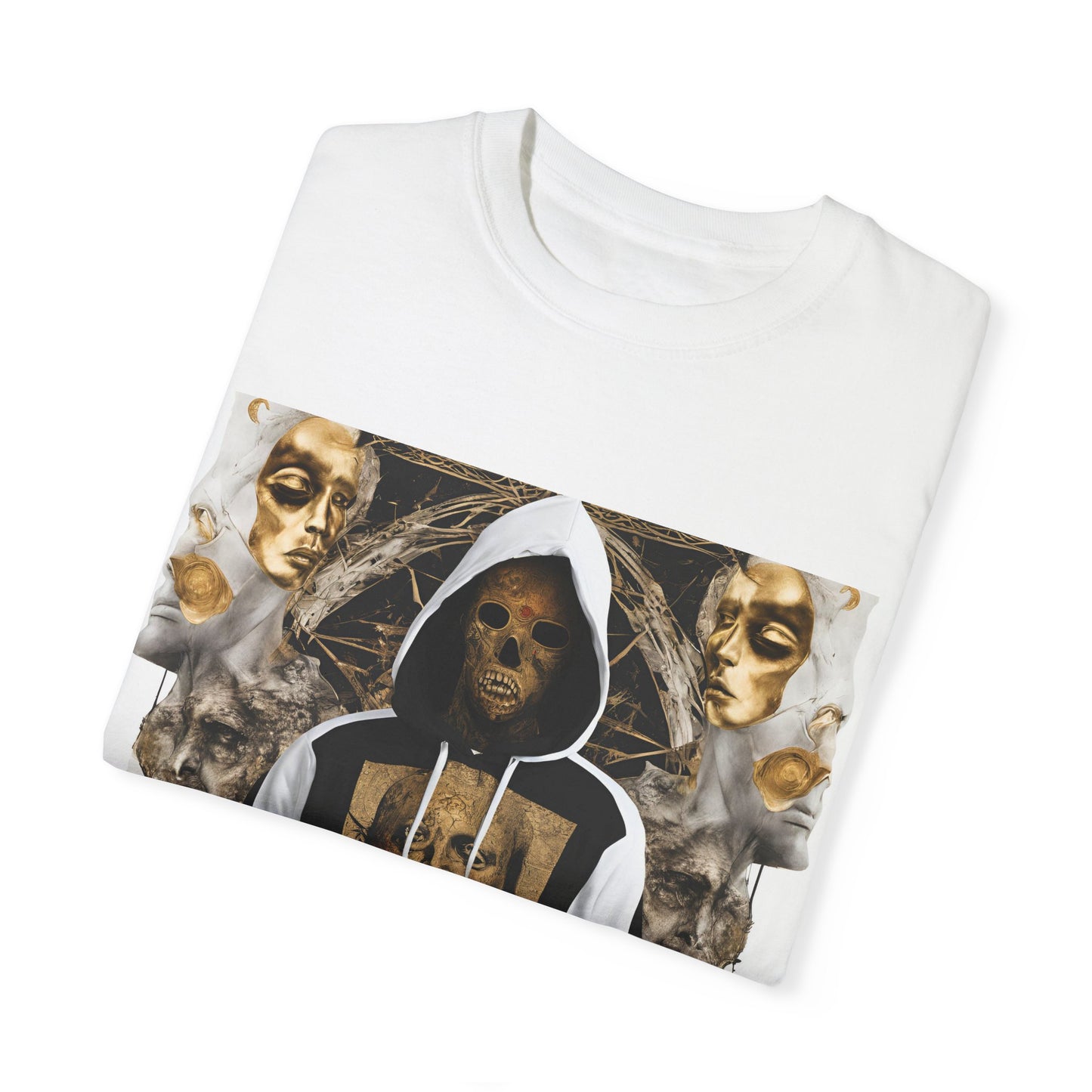 Unisex Garment-Dyed T-shirt De Opluence by Noir Wolf