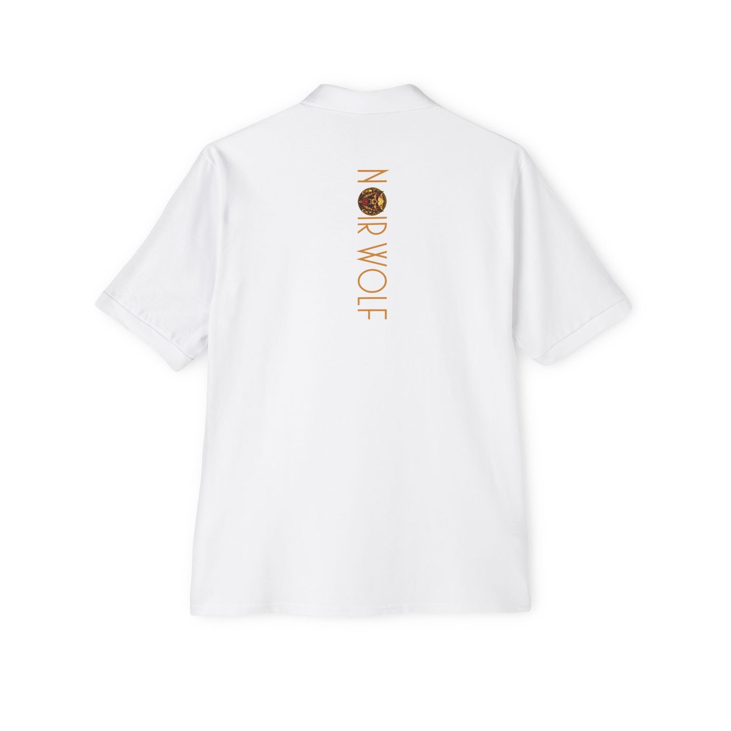 Men's Piqué Polo De Opulence by Noir Wolf the style of grace