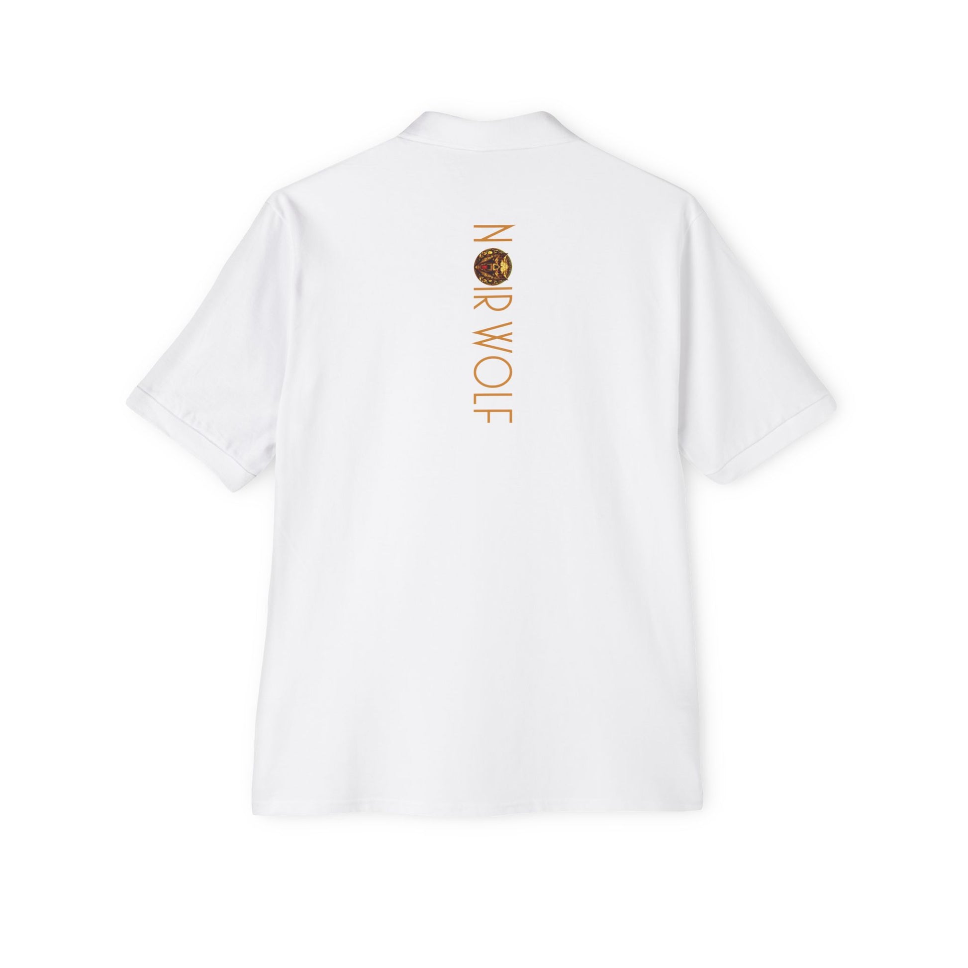 Men's Piqué Polo De Opulence by Noir Wolf the style of grace