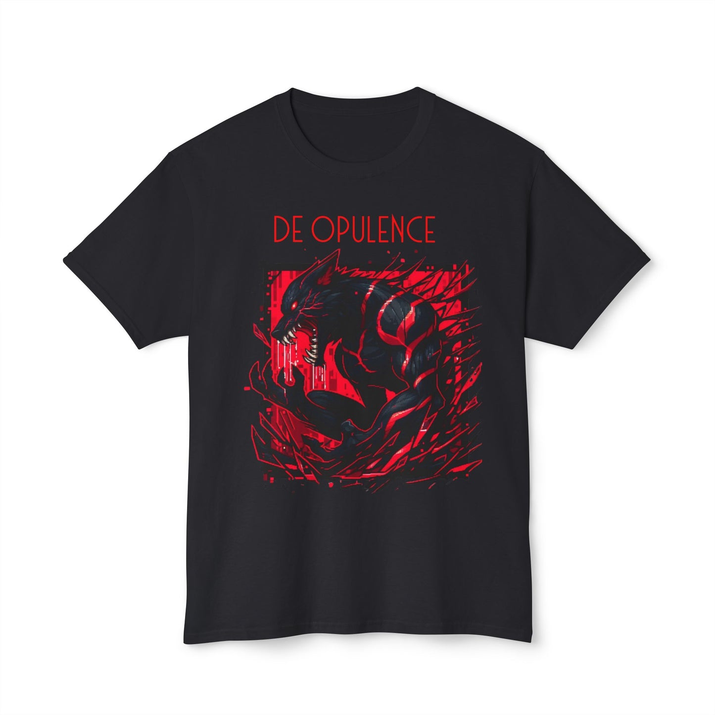 De Oplence by Noir Wolf HD Cotton™ T-shirt Black