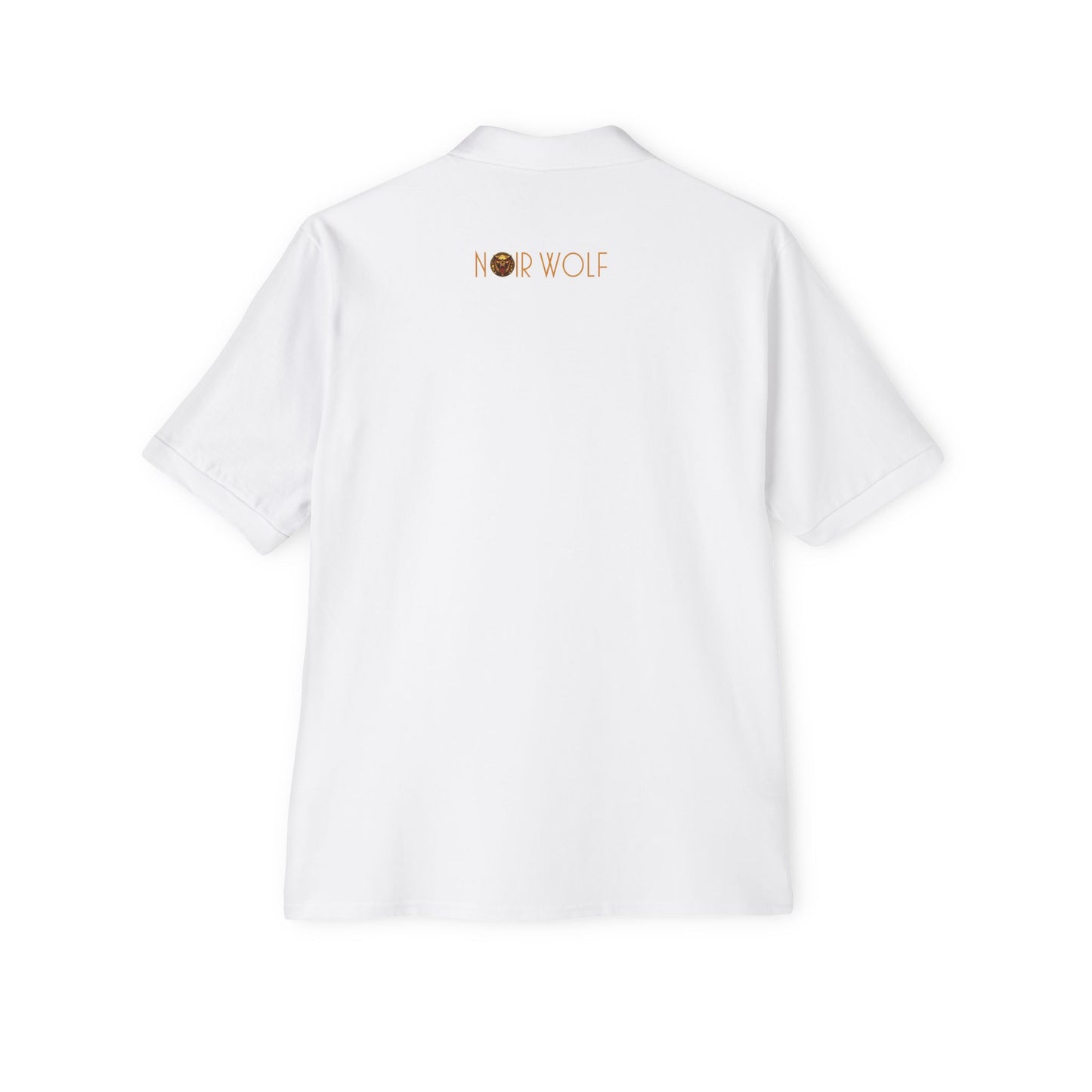 Men's Piqué Polo De Opulence by Noir Wolf the style of grace