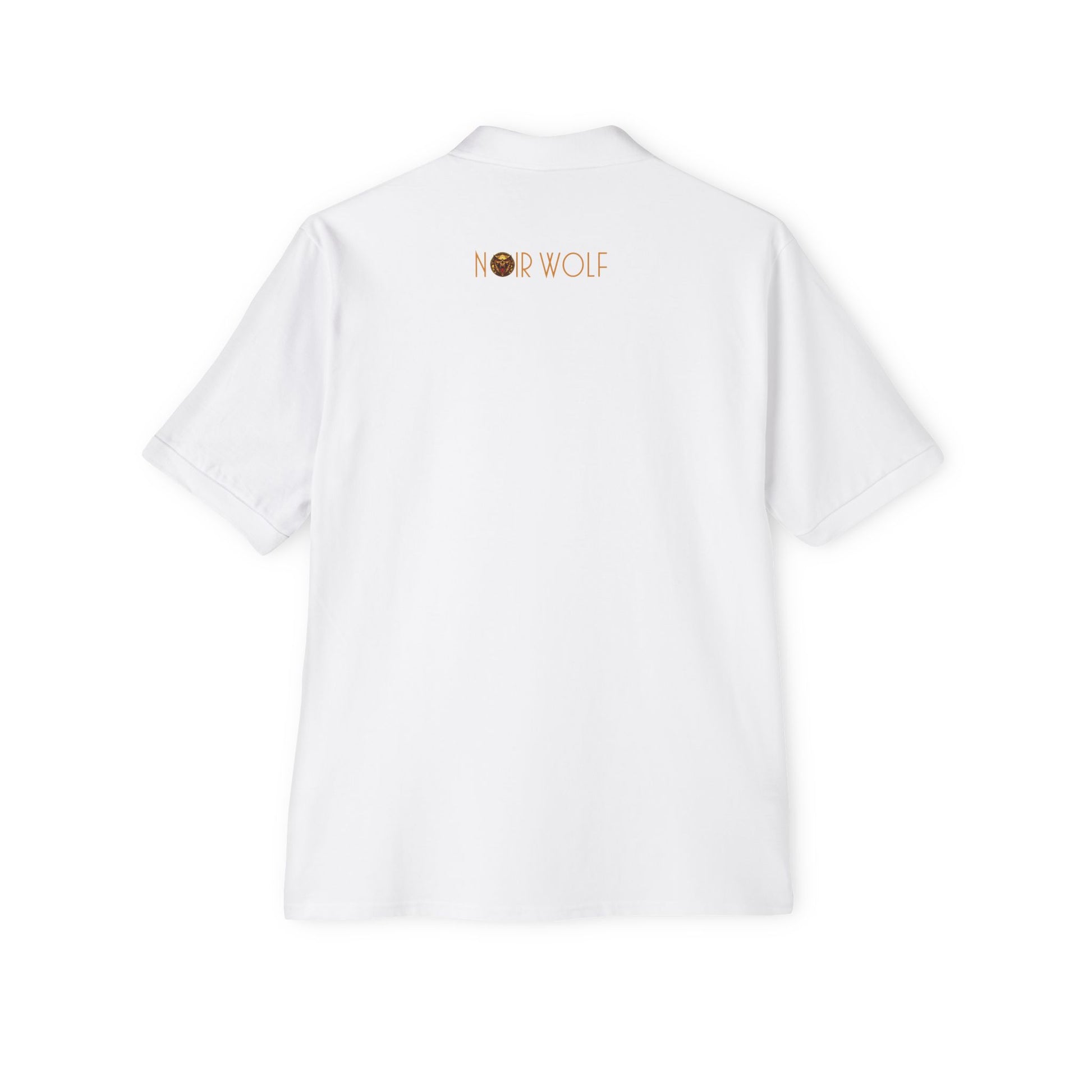 Men's Piqué Polo De Opulence by Noir Wolf the style of grace