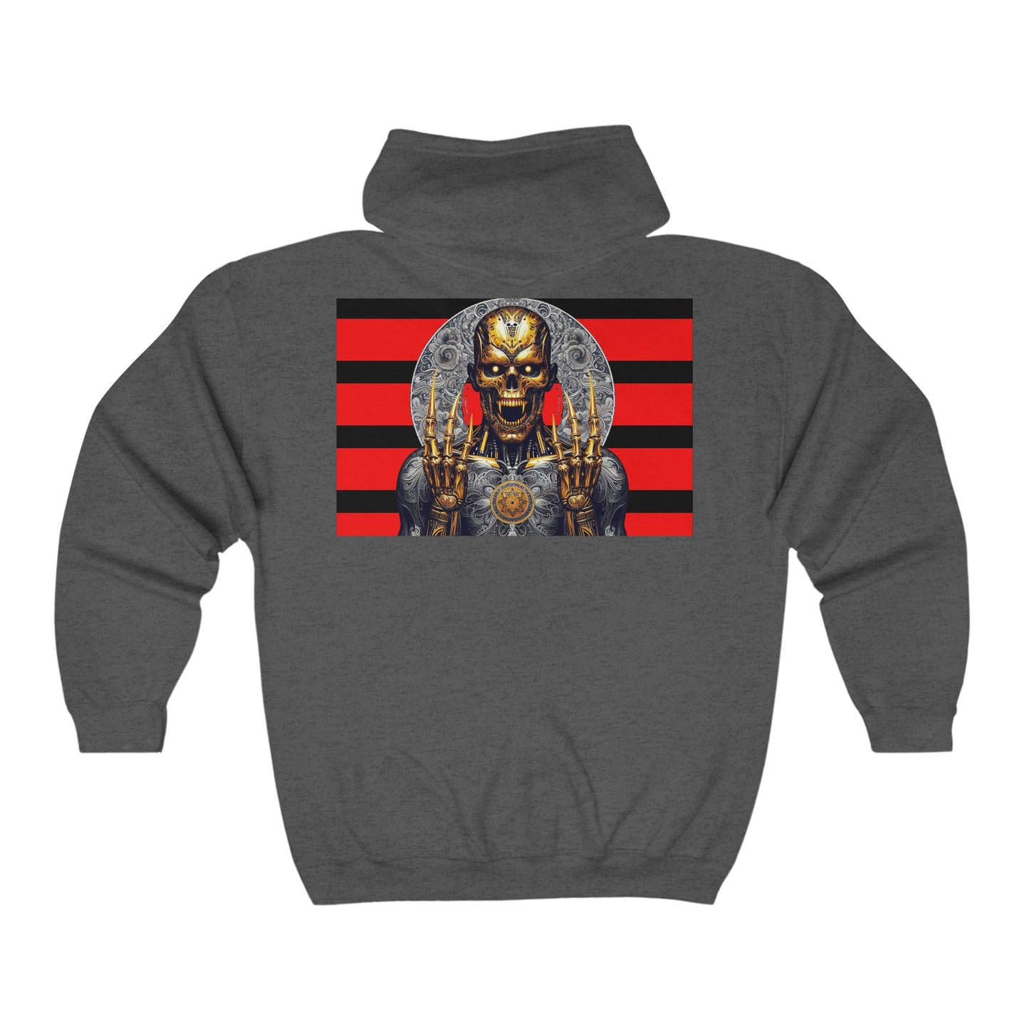 Unisex Heavy Blend™ Full Zip Hooded Sweatshirt De Opulence by Noir Wolf the style of grace