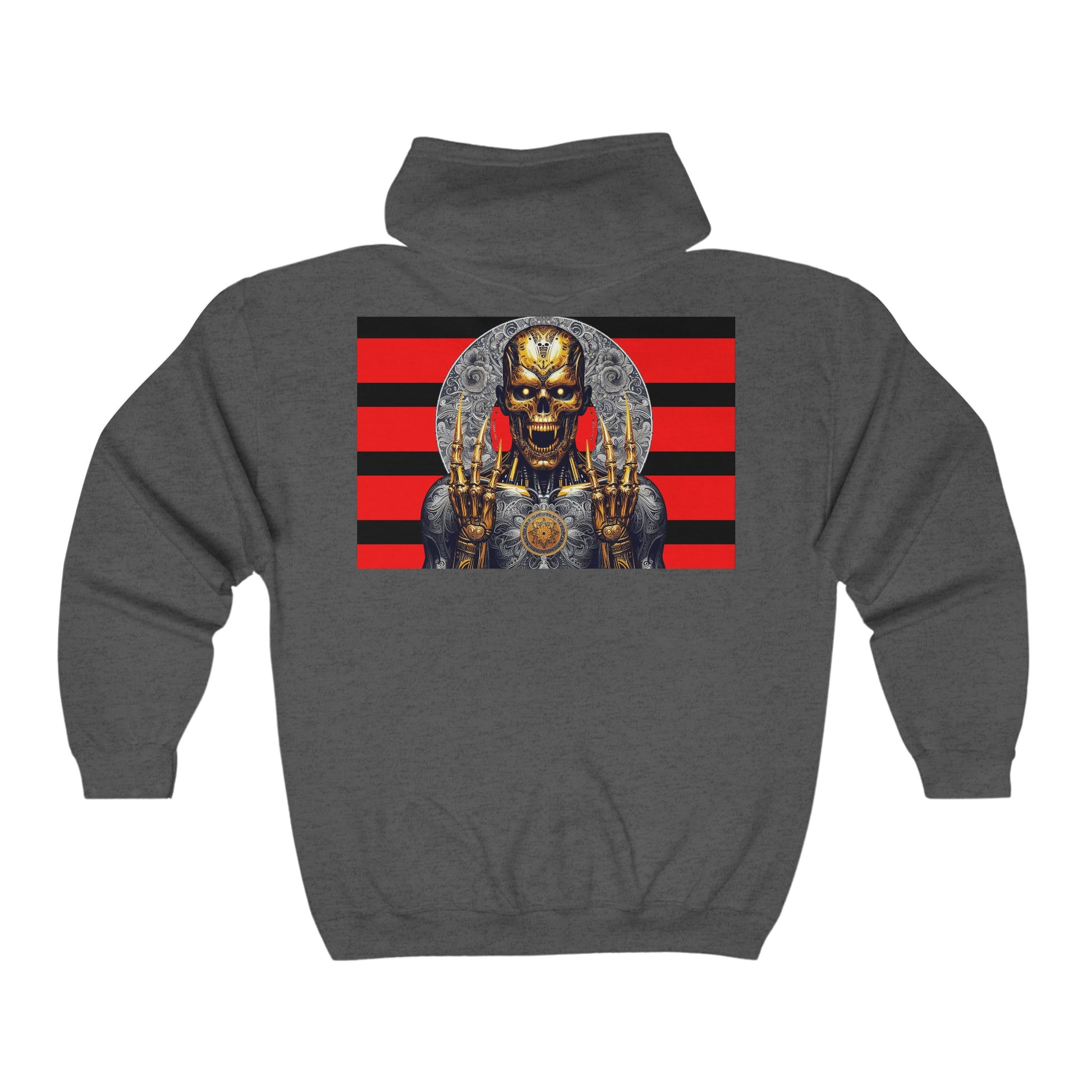 Unisex Heavy Blend™ Full Zip Hooded Sweatshirt De Opulence by Noir Wolf the style of grace