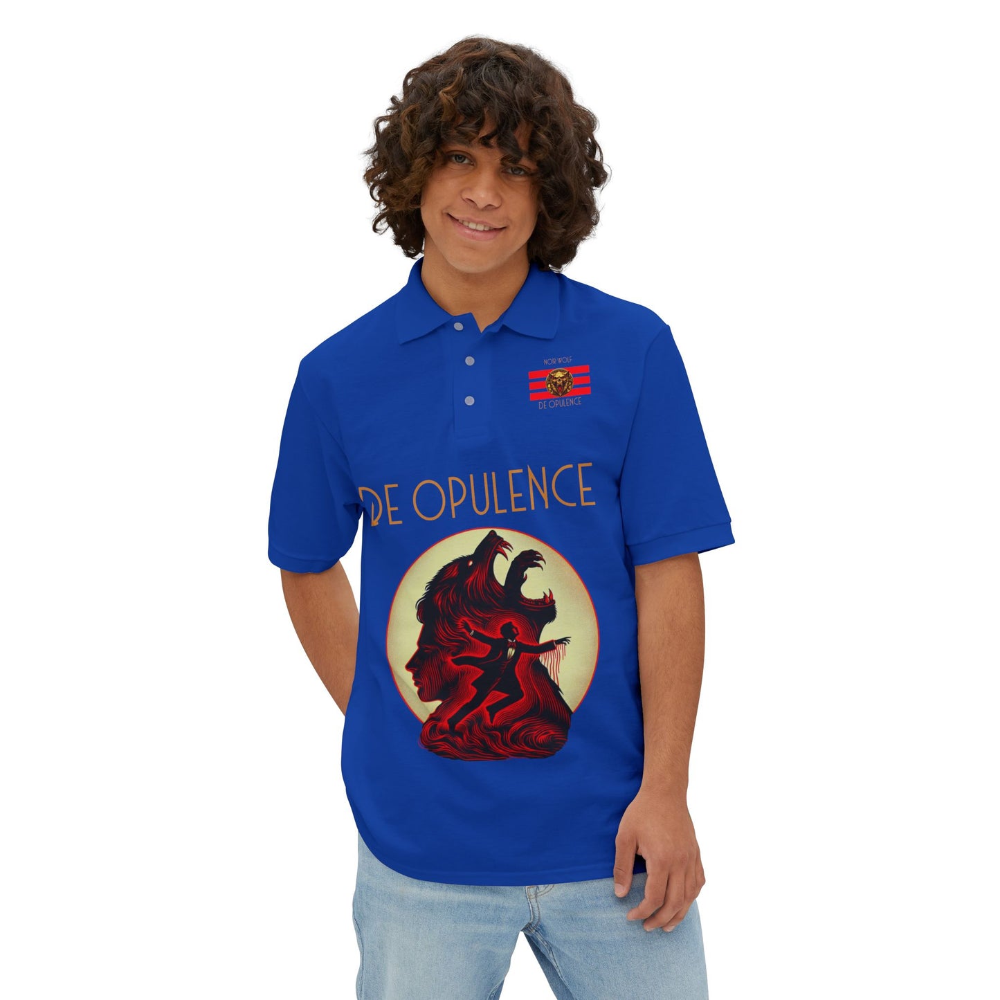 Polo Shirt De Opulence by Noir Wolf
