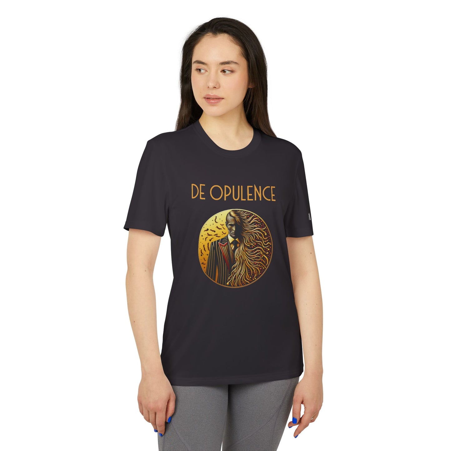 adidas Unisex Sport T-shirt De Opulence by Noir Wolf the style of grace