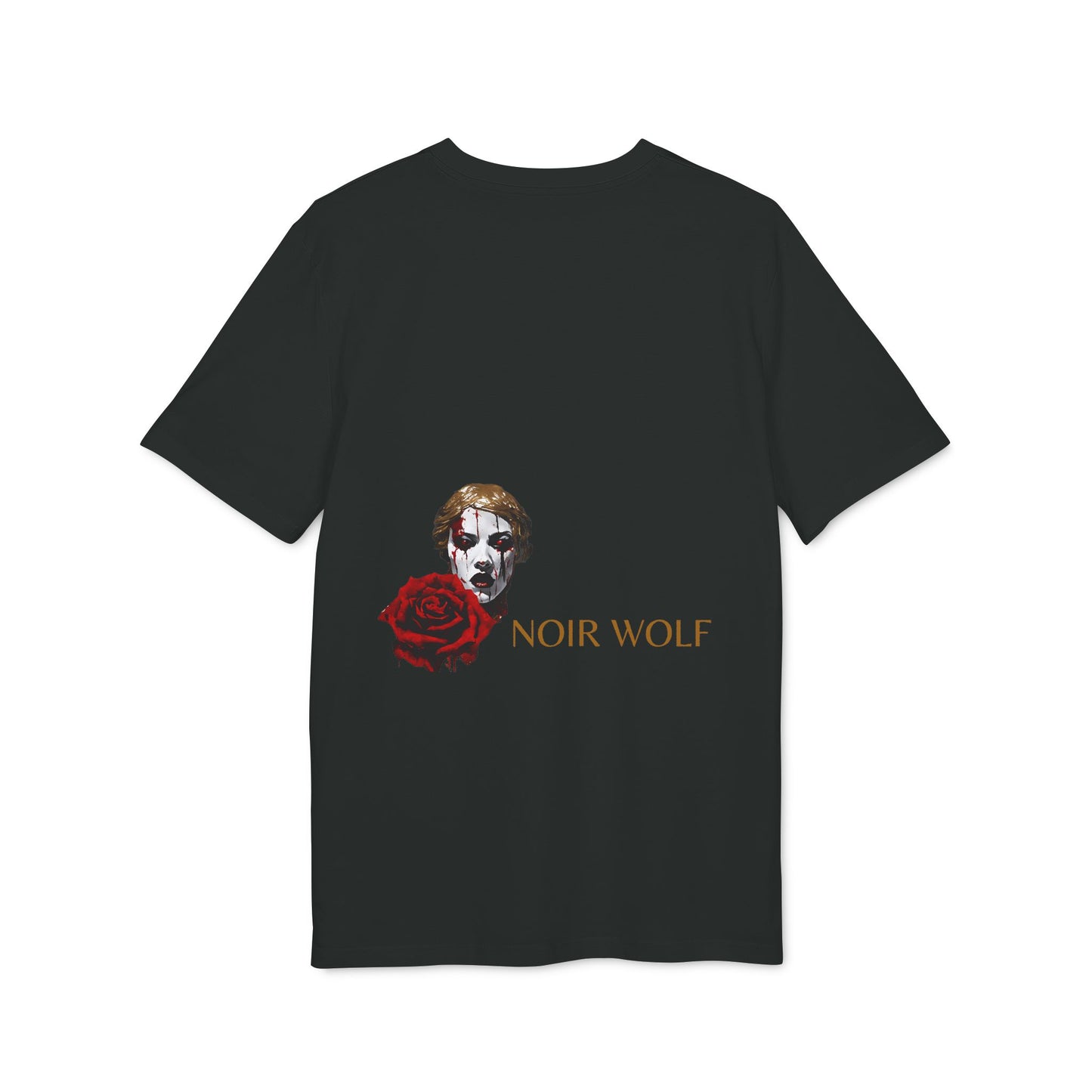 Dark Opulence Noir Wolf Skull Graphic T-Shirt
