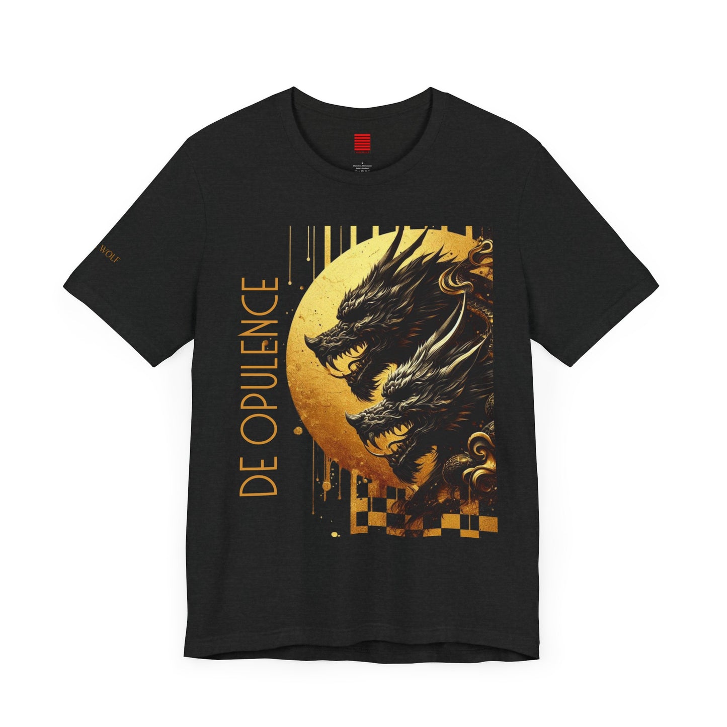 Unisex Jersey Short Sleeve Tee - Dark Opulence Dragon & Skull Design