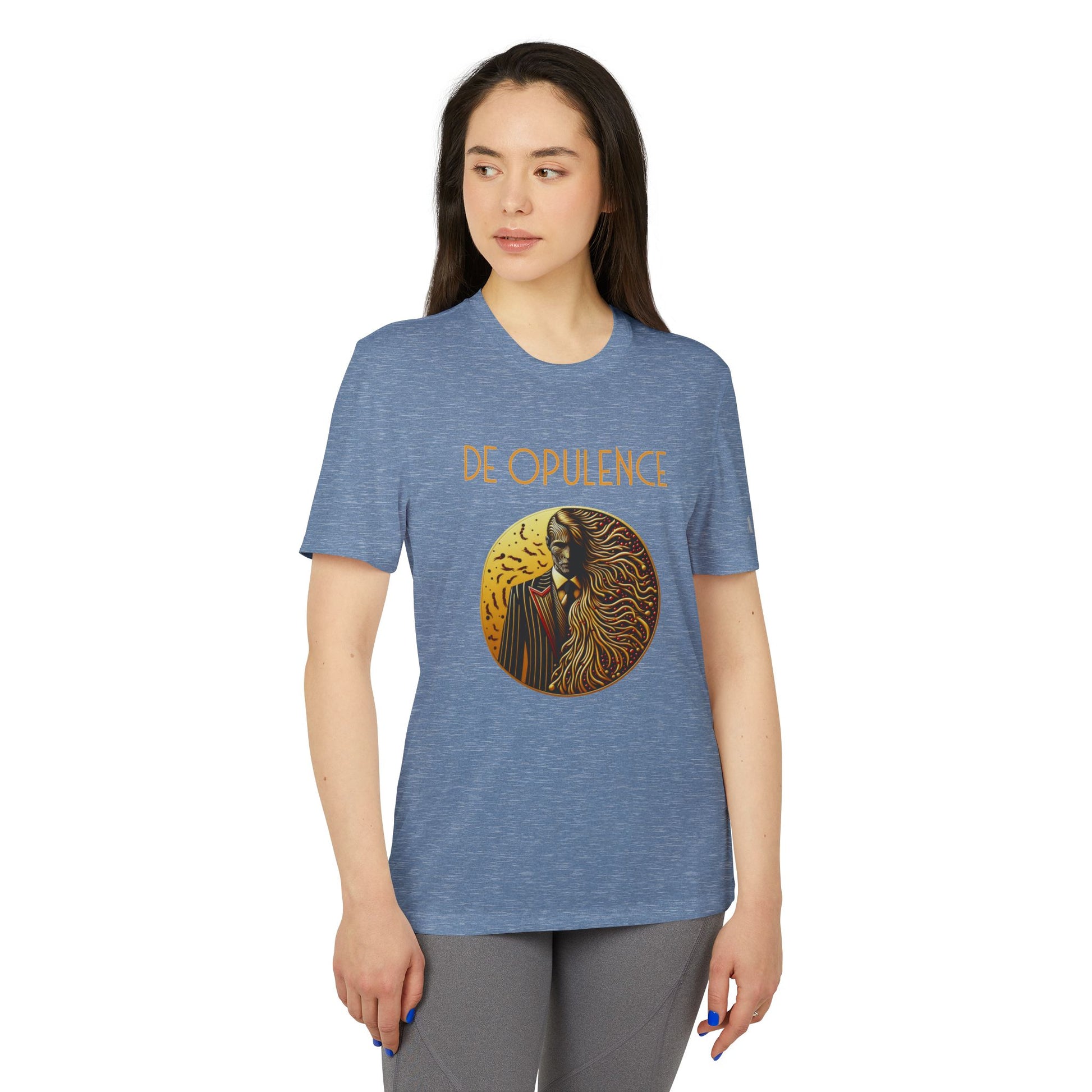 adidas Unisex Sport T-shirt De Opulence by Noir Wolf the style of grace