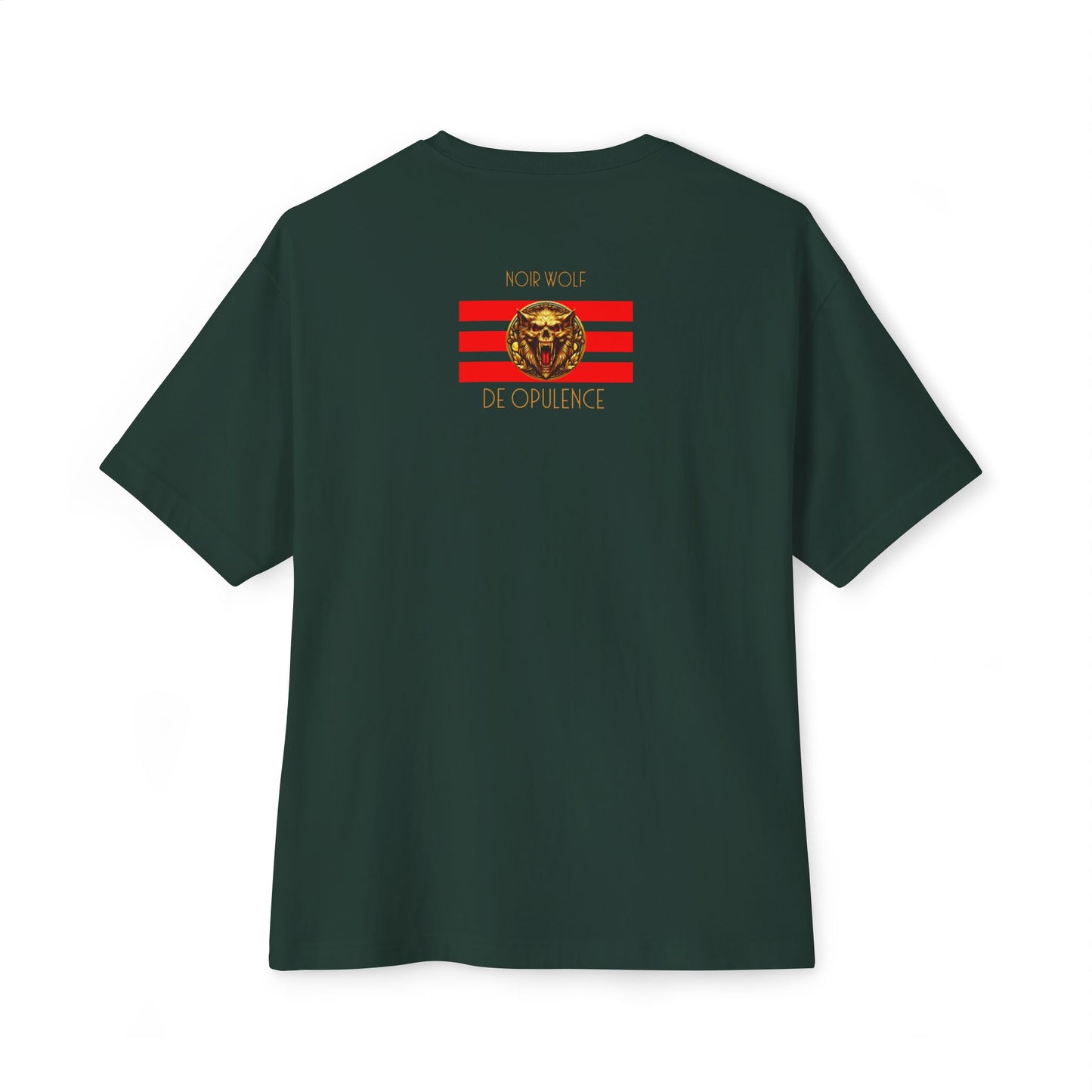 Unisex Oversized Boxy Tee De Opulence by Noir Wolf the style of grace