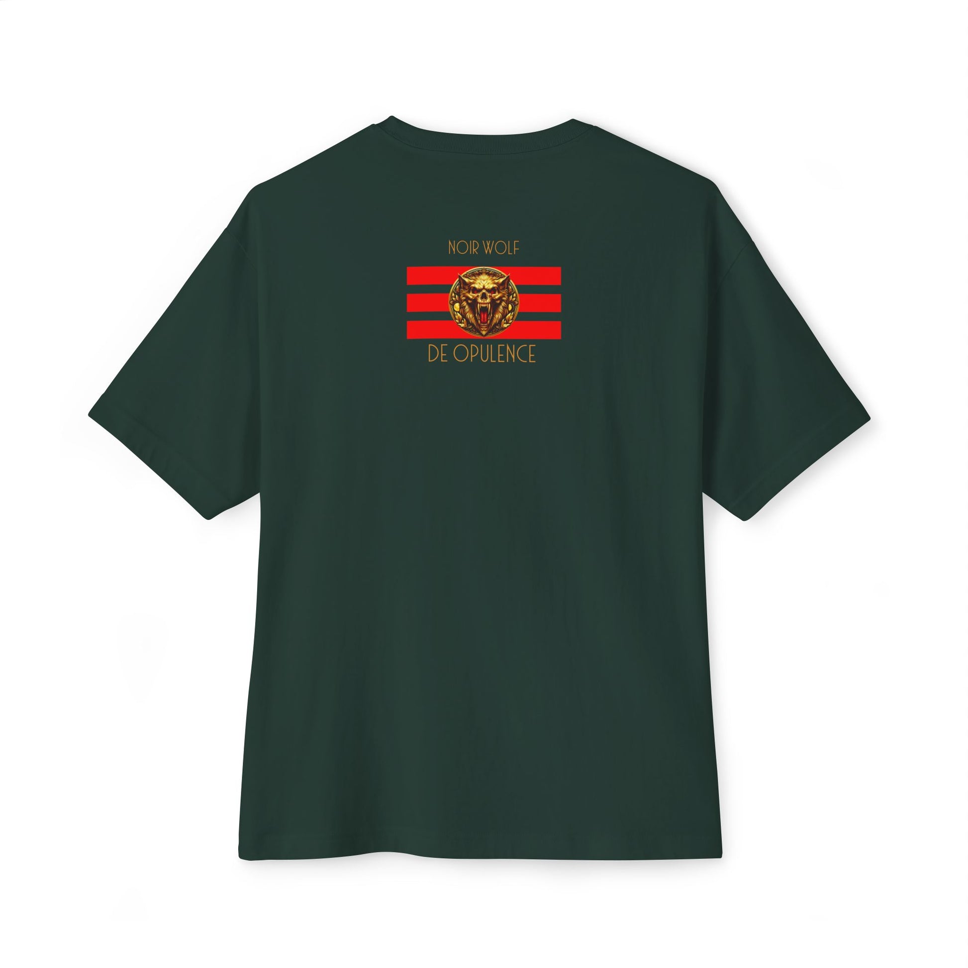 Unisex Oversized Boxy Tee De Opulence by Noir Wolf the style of grace
