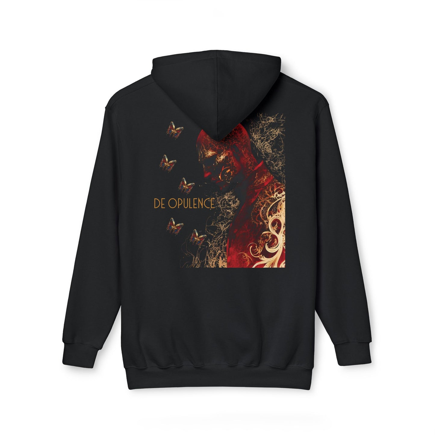 Unisex Hooded Sweatshirt - Noir Wolf & De Opulence Design