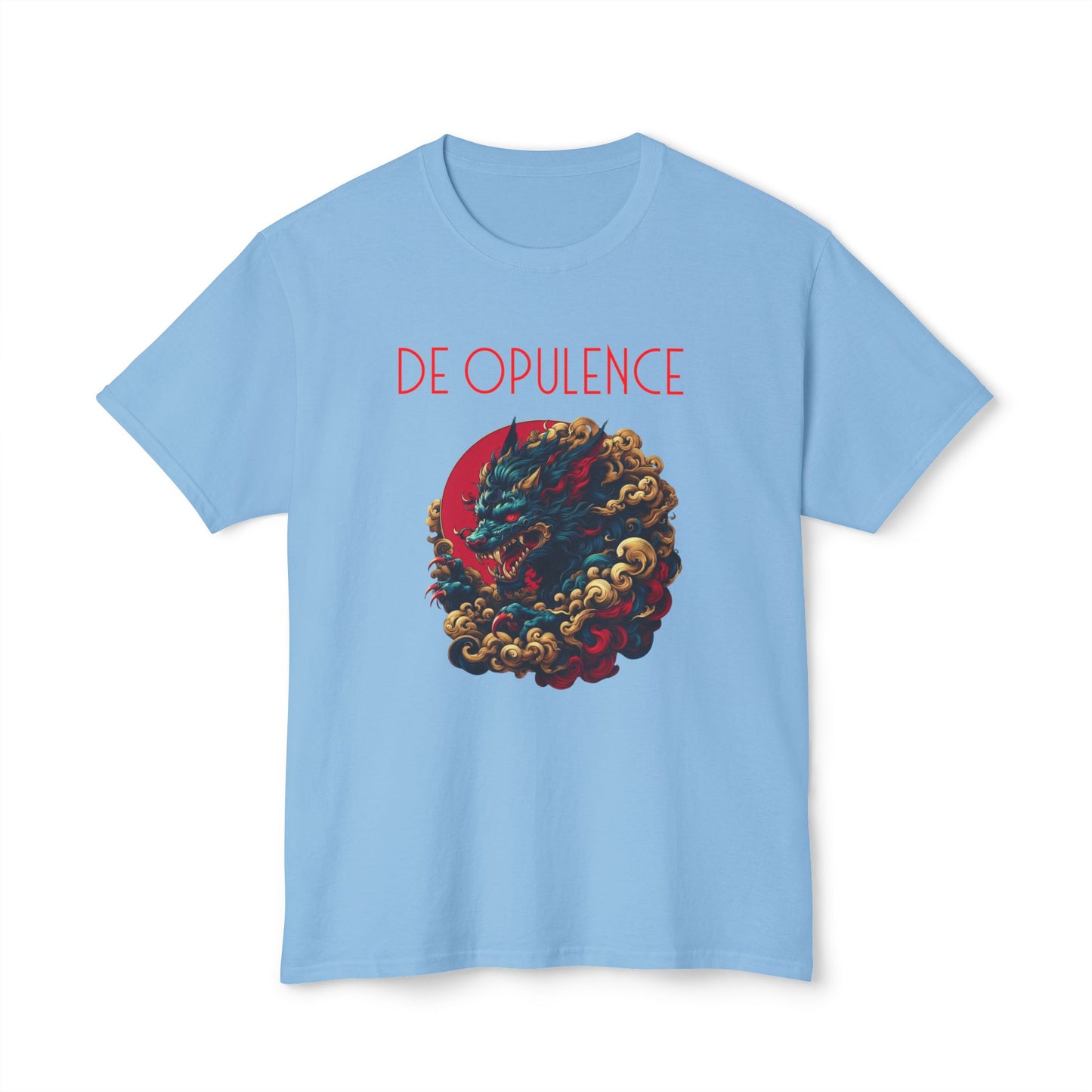 Unisex HD Cotton™ T-shirt De Opulence by Noir Wolf Light Blue