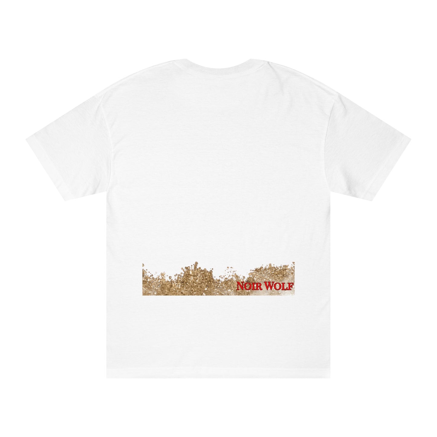 Noir Wolf "Deopulence" Graphic Tee — Gold Mask Art Streetwear