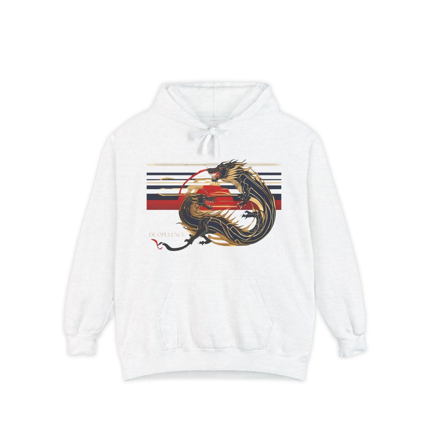 Noir Wolf Hoodie — Artistic Dragon & Femme Graphic Pullover