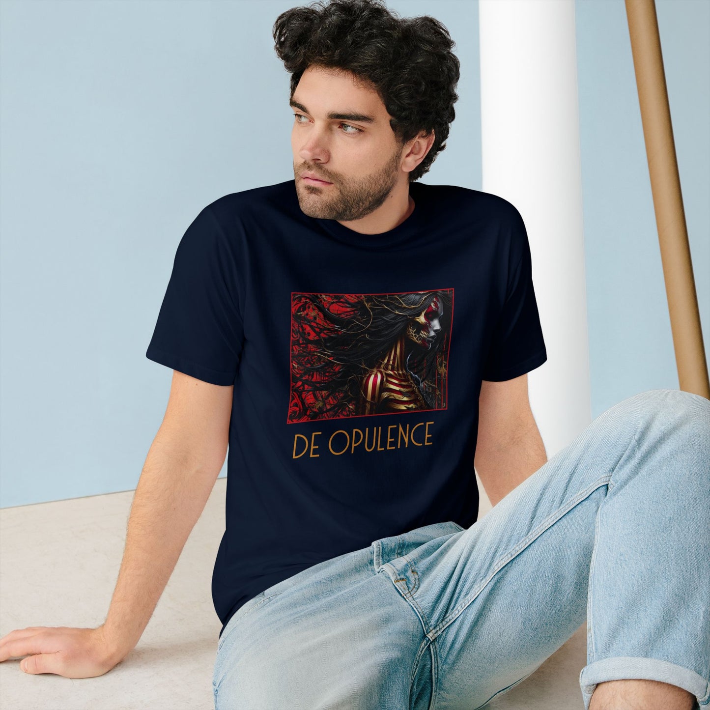 Organic Staple T-Shirt - DE OPULENCE & NOIR WOLF Graphic Tees for Art Lovers