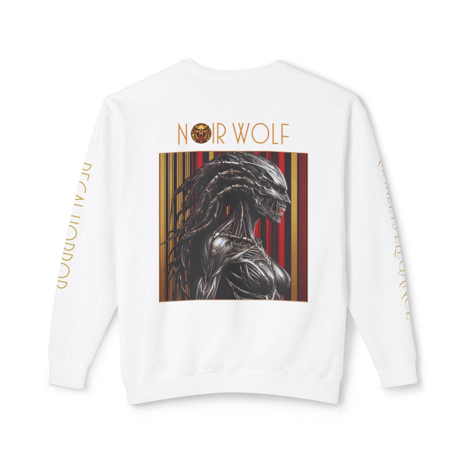 Unisex Lightweight Crewneck Sweatshirt De Opulence by Noir Wolf