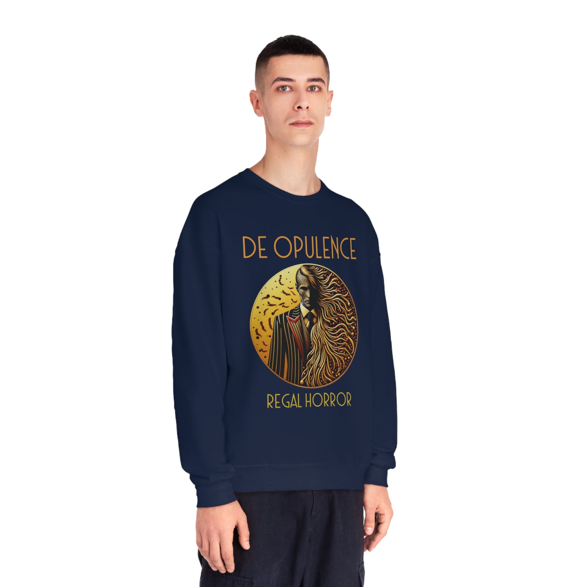 Unisex NuBlend® Crewneck Sweatshirt De Opulence by Noir Wolf the style of grace