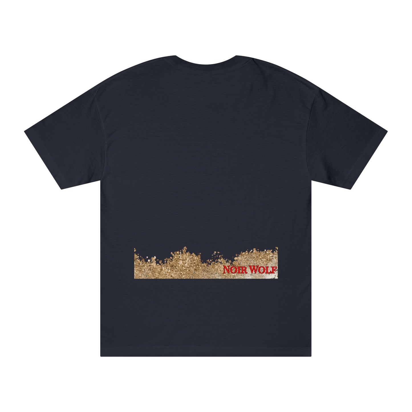 Noir Wolf "Deopulence" Graphic Tee — Gold Mask Art Streetwear