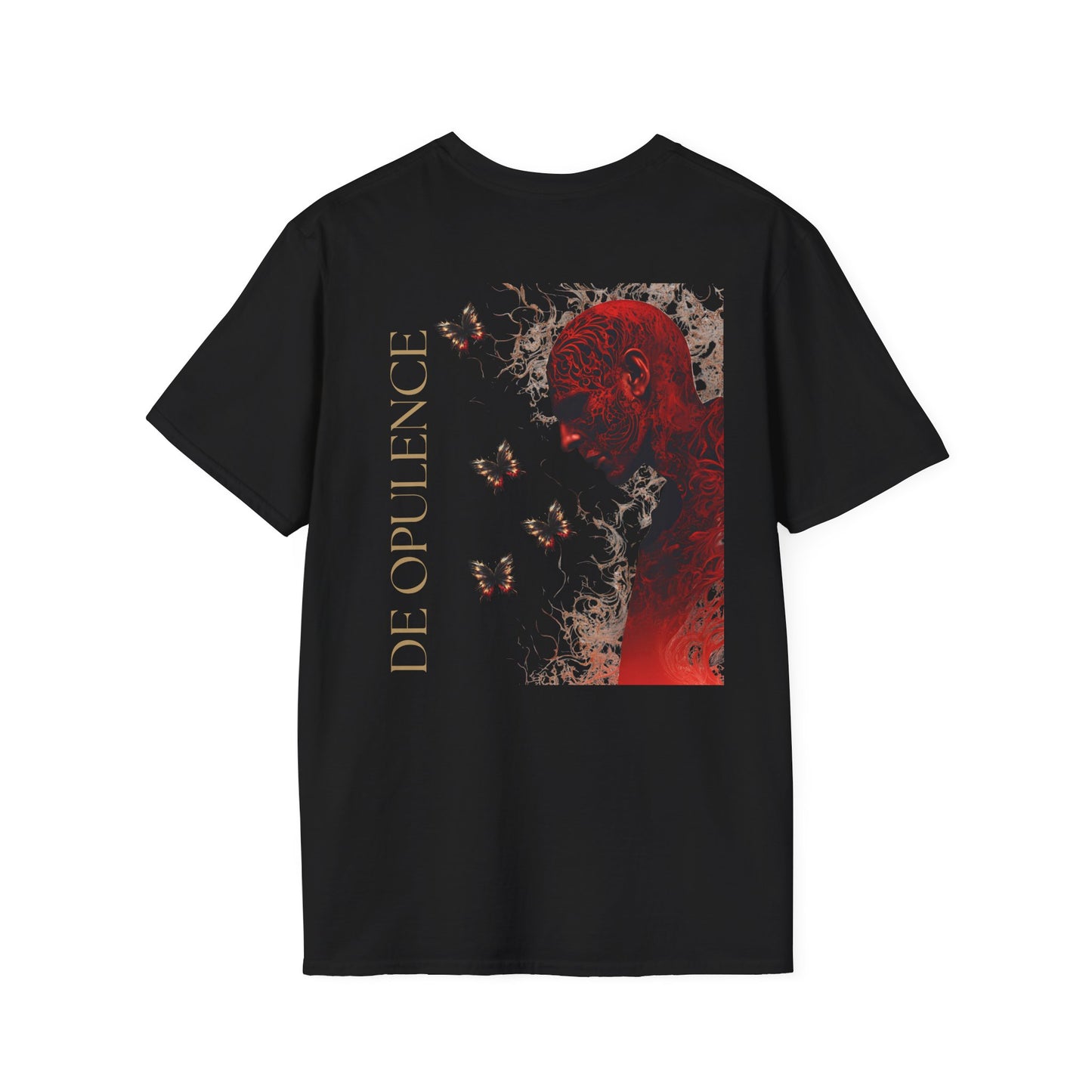Noir Wolf Unisex Softstyle T-Shirt - Artistic Graphic Tee for Nature Lovers