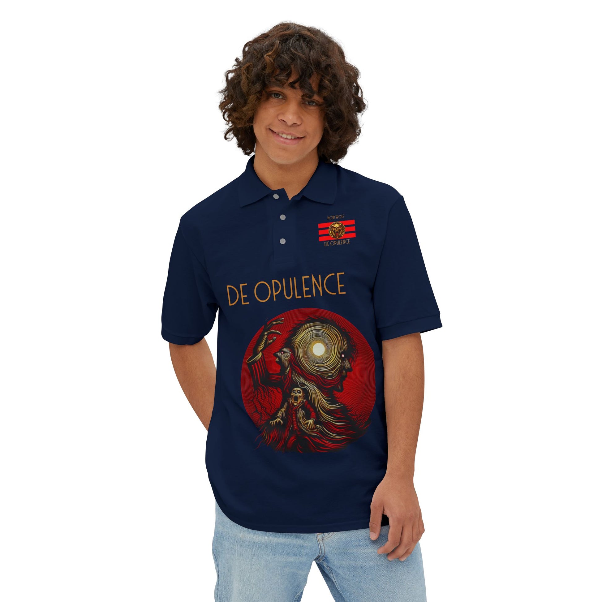 Polo Shirt - De Opulence by Noir Wolf, Style of Grace