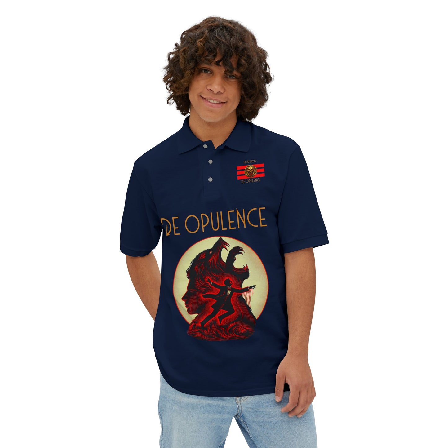 Polo Shirt De Opulence by Noir Wolf