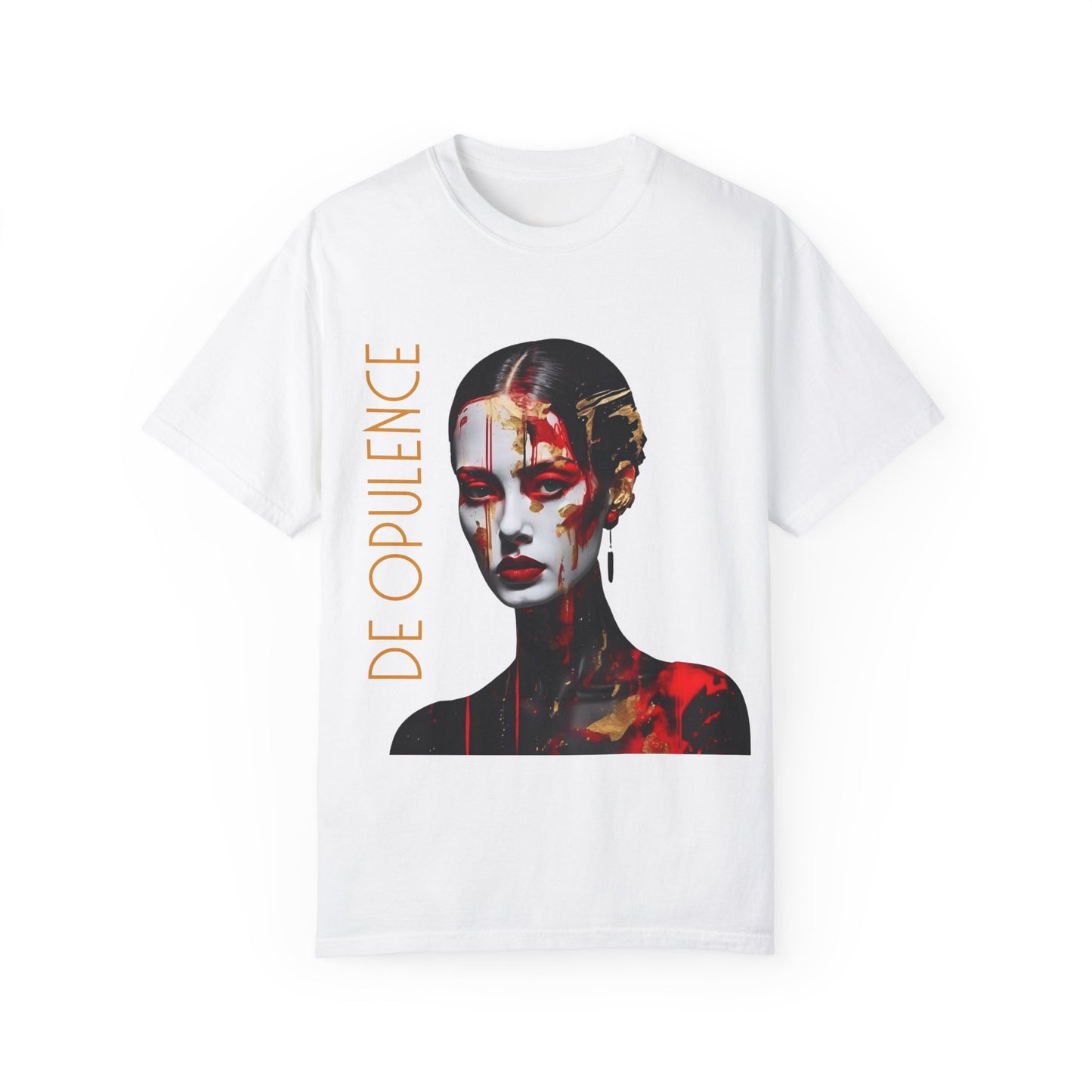 Unisex Garment-Dyed T-shirt Noir Wolf by De opulence
